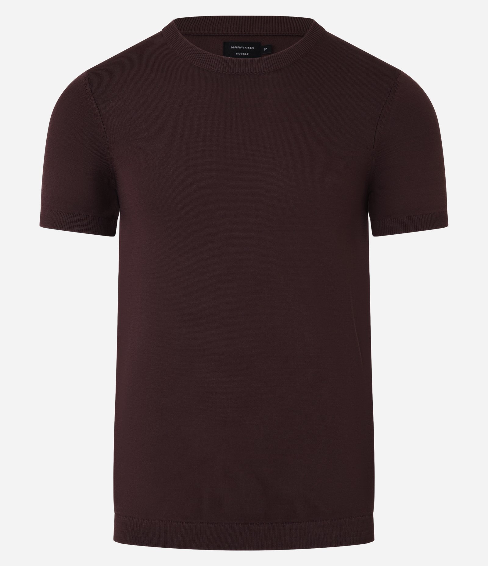 Camiseta Muscle Texturizada em Tricô Marrom 1