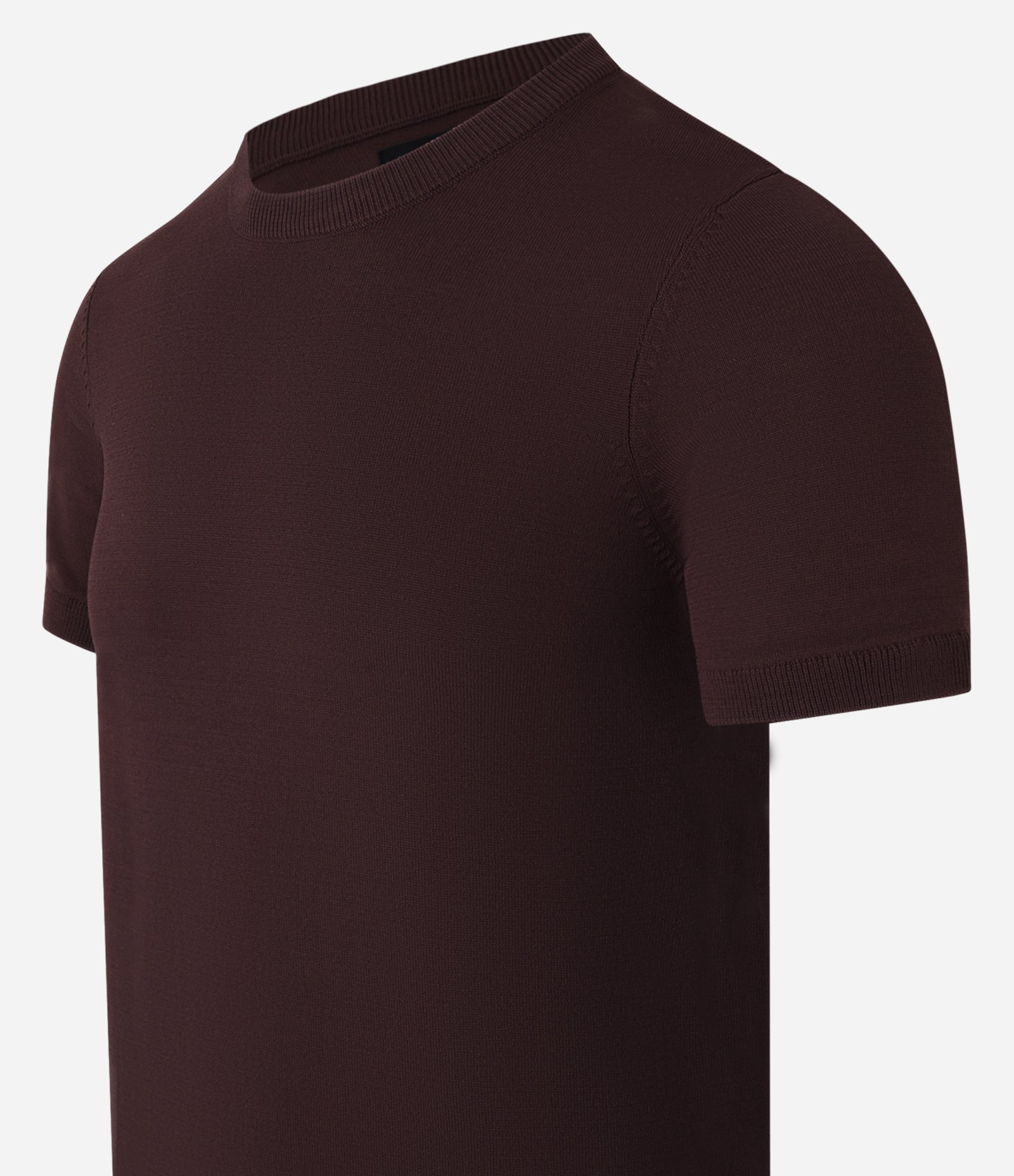 Camiseta Muscle Texturizada em Tricô Marrom 2