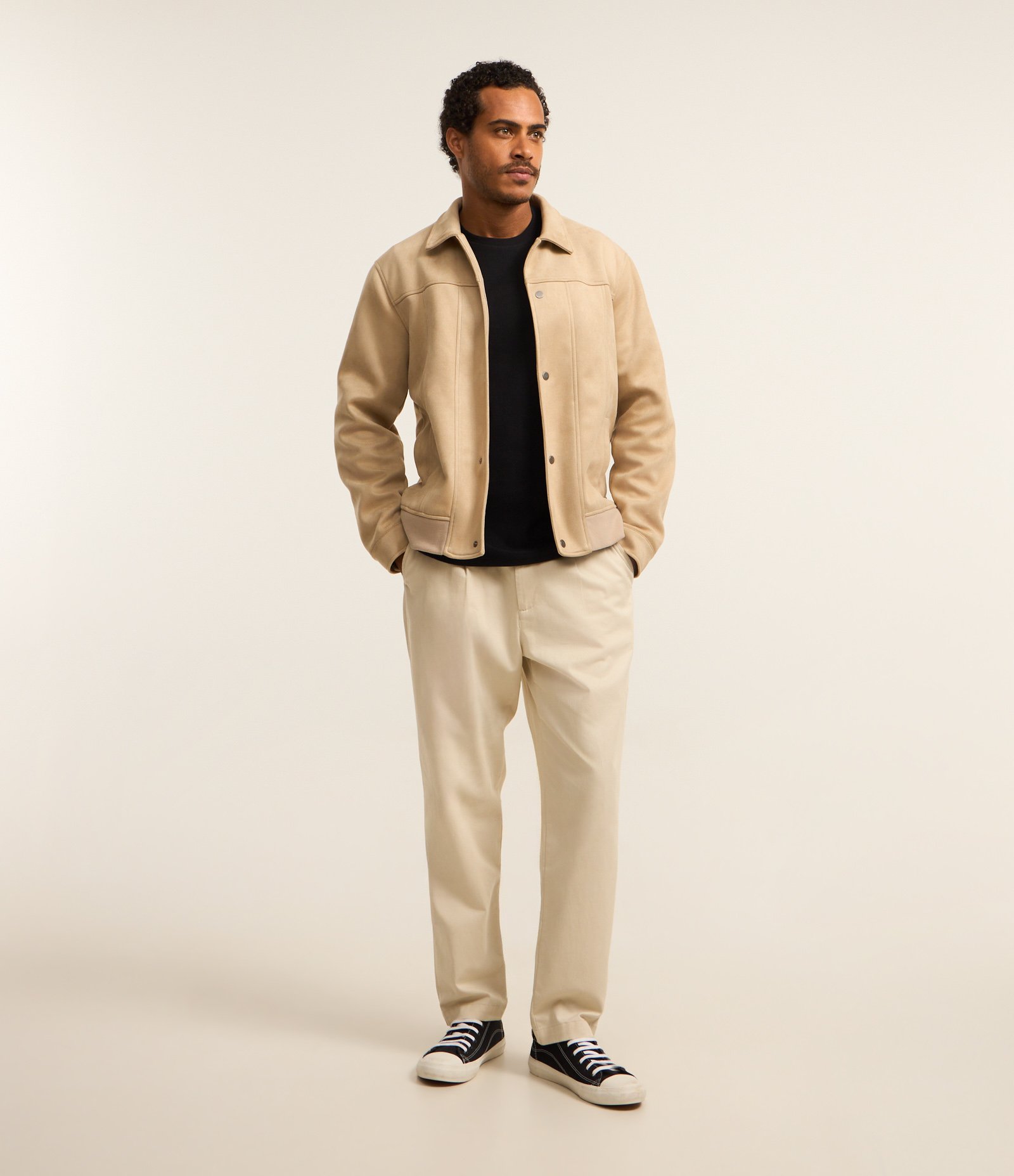 Suéter em Algodão com Textura Chevron Preto 2