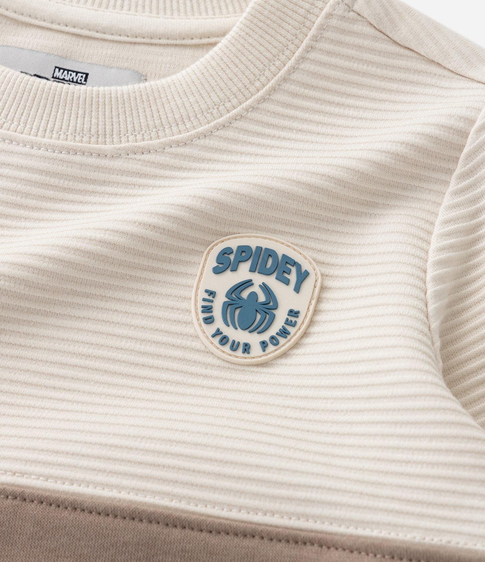 Casaco Infantil Quentinho com Estampa Spidey - Tam 2 a 6 Anos Marrom/Bege 8