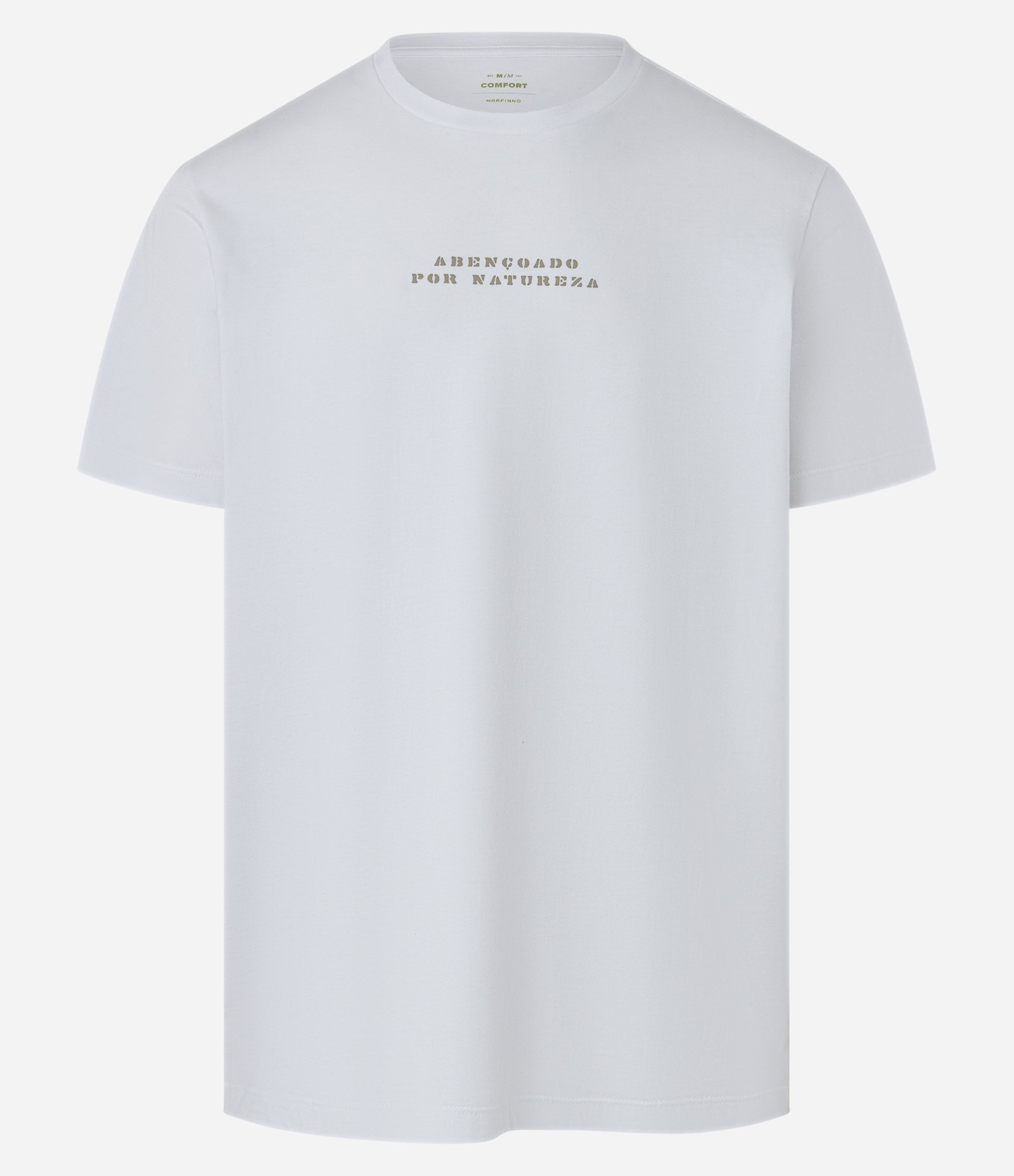 Camiseta Comfort em Algodão com Estampa Abençoado por Natureza Branco 4