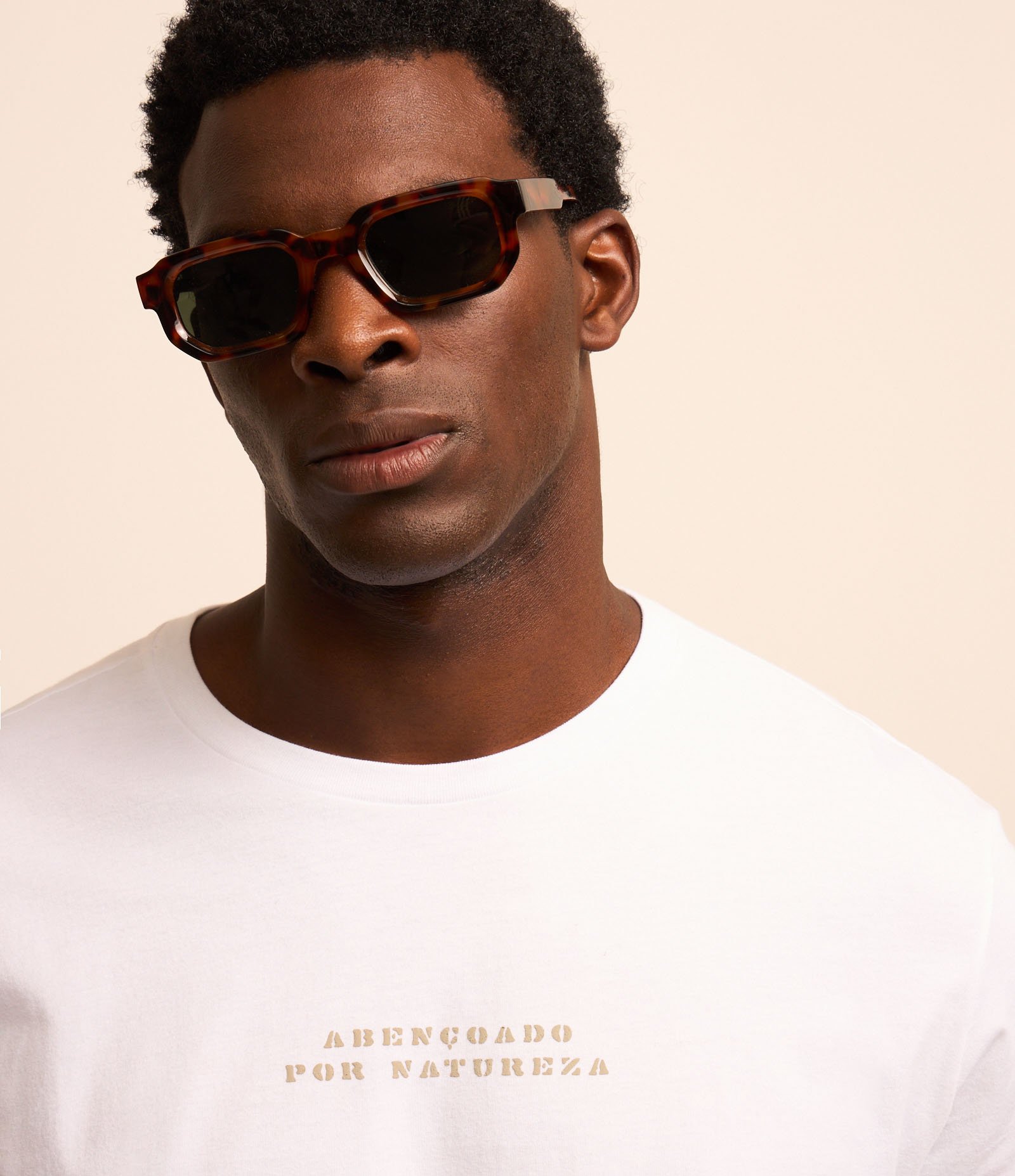 Camiseta Comfort em Algodão com Estampa Abençoado por Natureza Branco 3