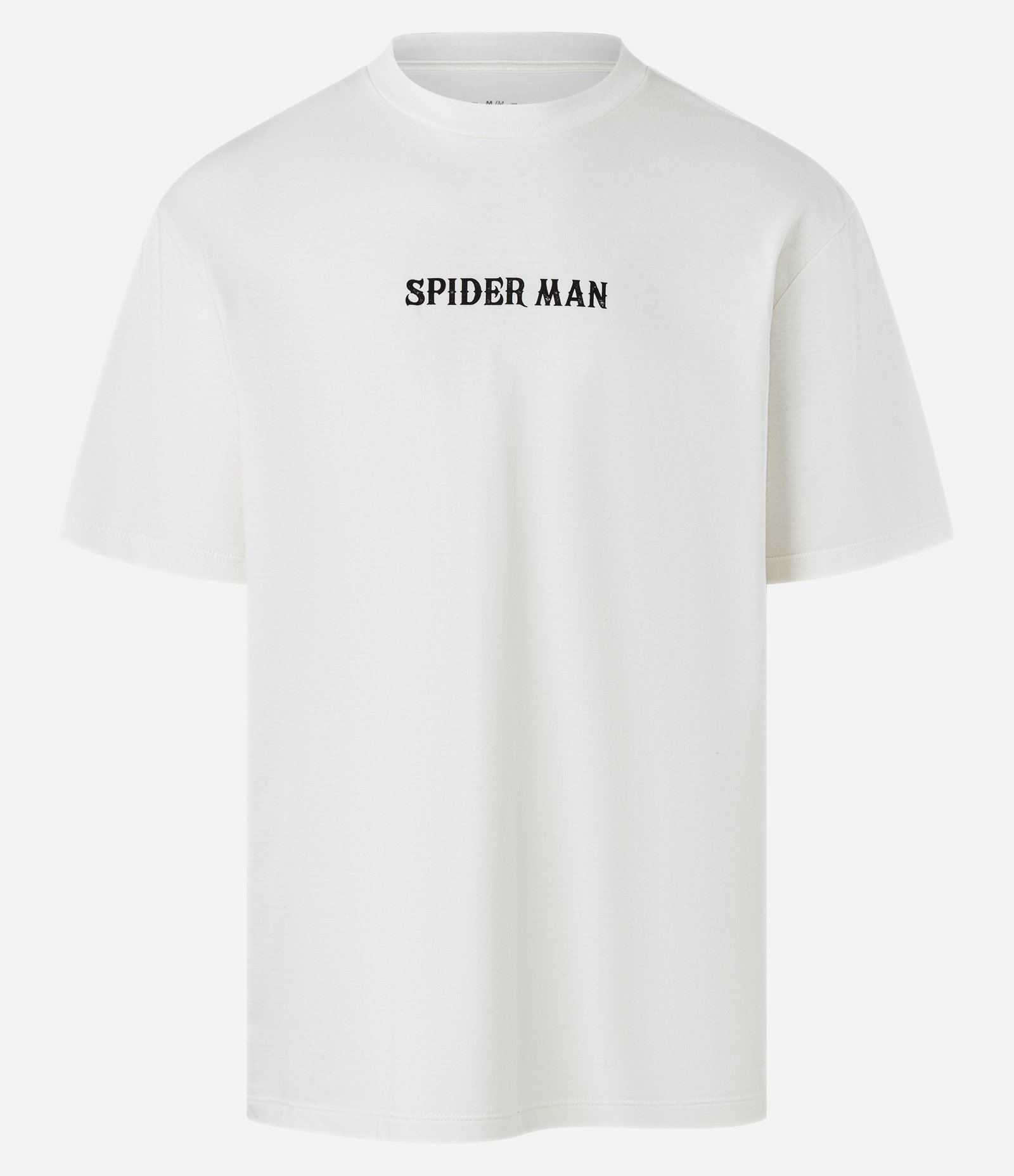 Camiseta Relaxed em Algodão com Estampa Spider Man Branco 1