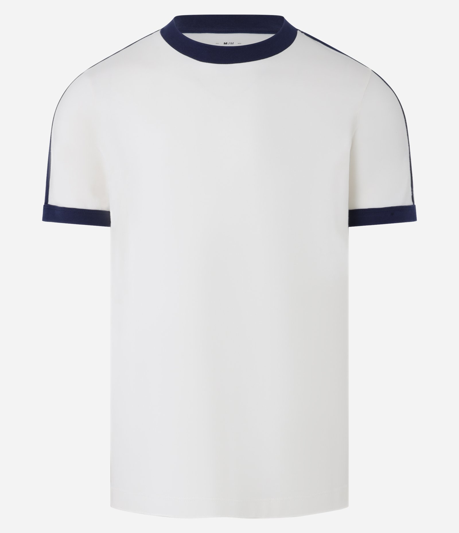 Camiseta Regular em Algodão com Listras nos Ombros 4