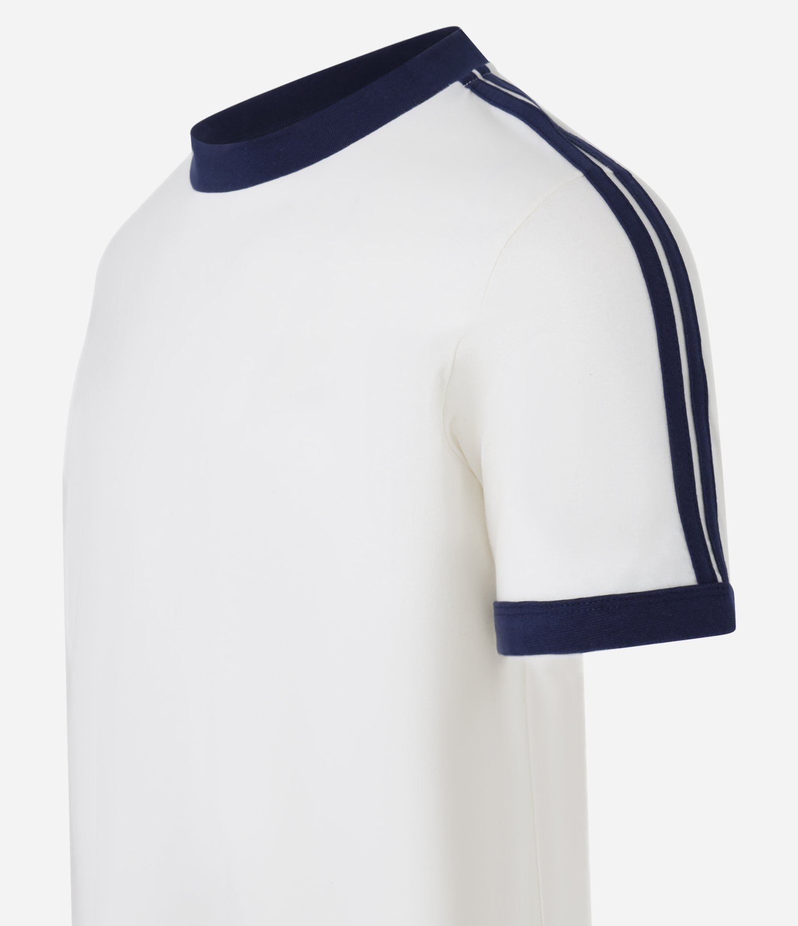 Camiseta Regular em Algodão com Listras nos Ombros 5
