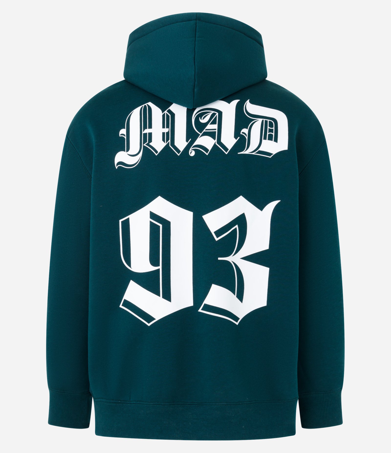 Blusão Relaxed em Moletom com Capuz e Estampa de Cruz e Lettering Verde 6