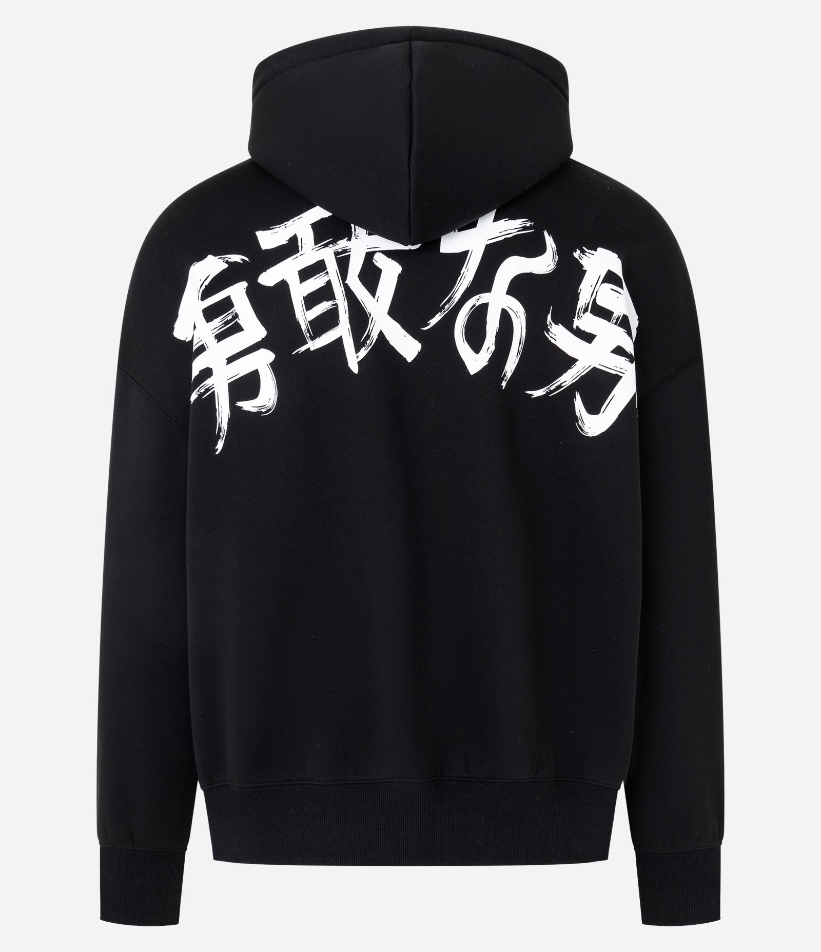 Blusão Boxy em Moletom Com Estampa Lettering Preto 6