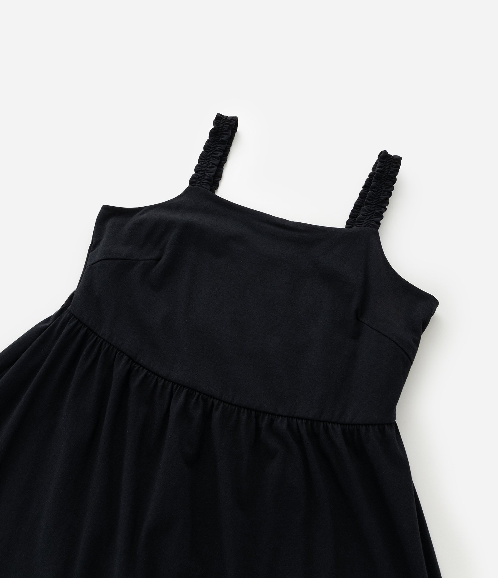 Vestido Curto em Algodão e Decote Quadrado Curve & Plus Size Preto 9