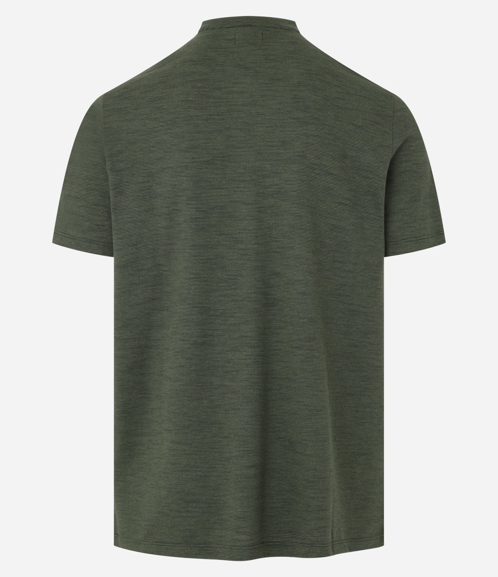 Camiseta em Algodão com Textura e Gola Padre com Botão Verde 8