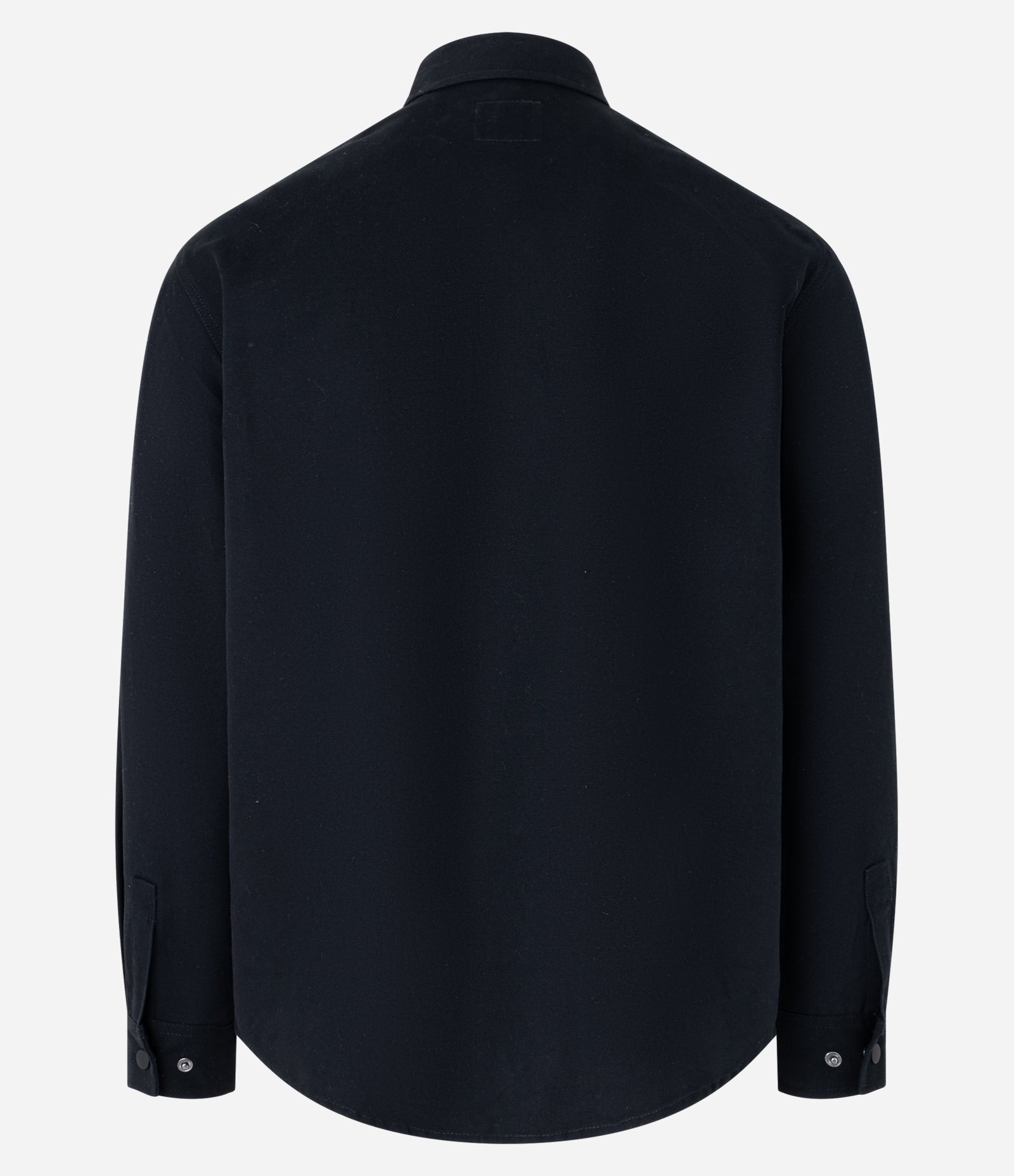 Camisa em Sarja com Botões e Bolsos Preto 6