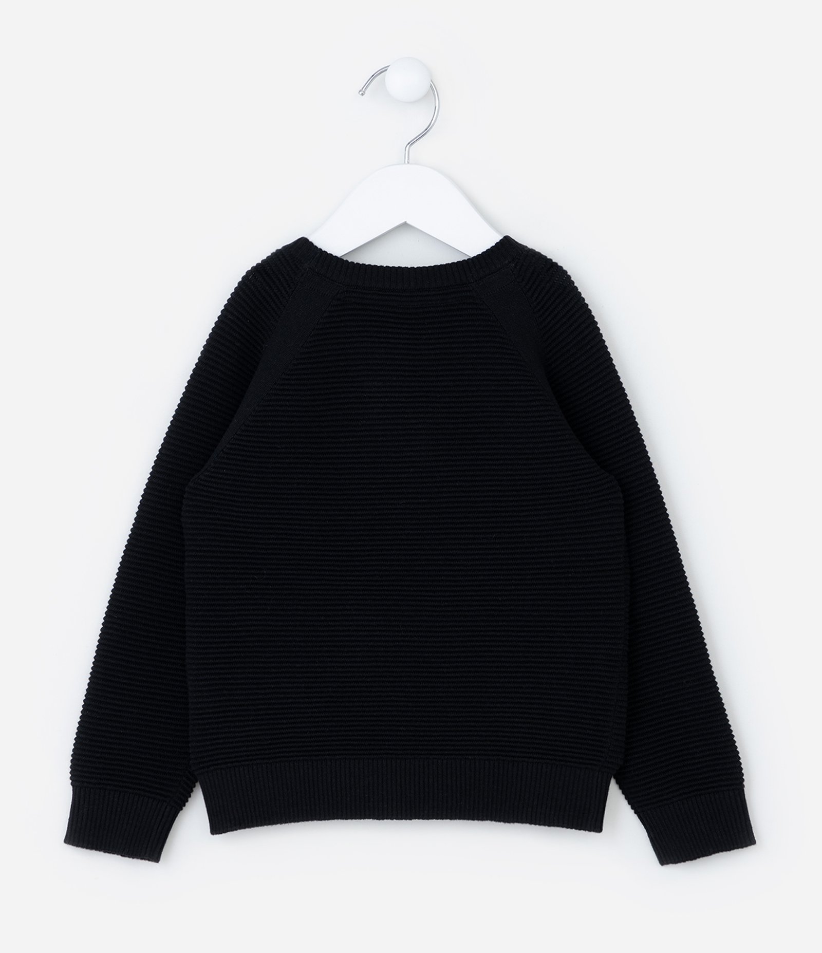 Blusão Infantil com Mangas Raglan - Tam 1 a 4 anos Preto 2