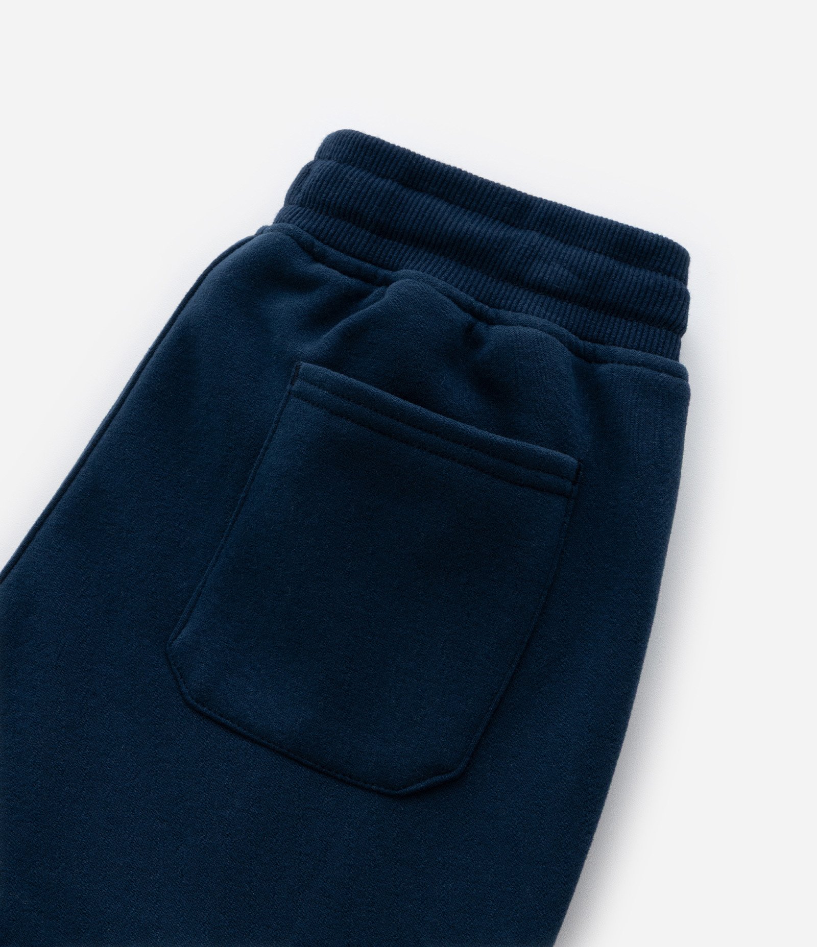 Calça Infantil em Moletom com Bolsos Cargo - Tam 5 a 14 Anos Azul 7