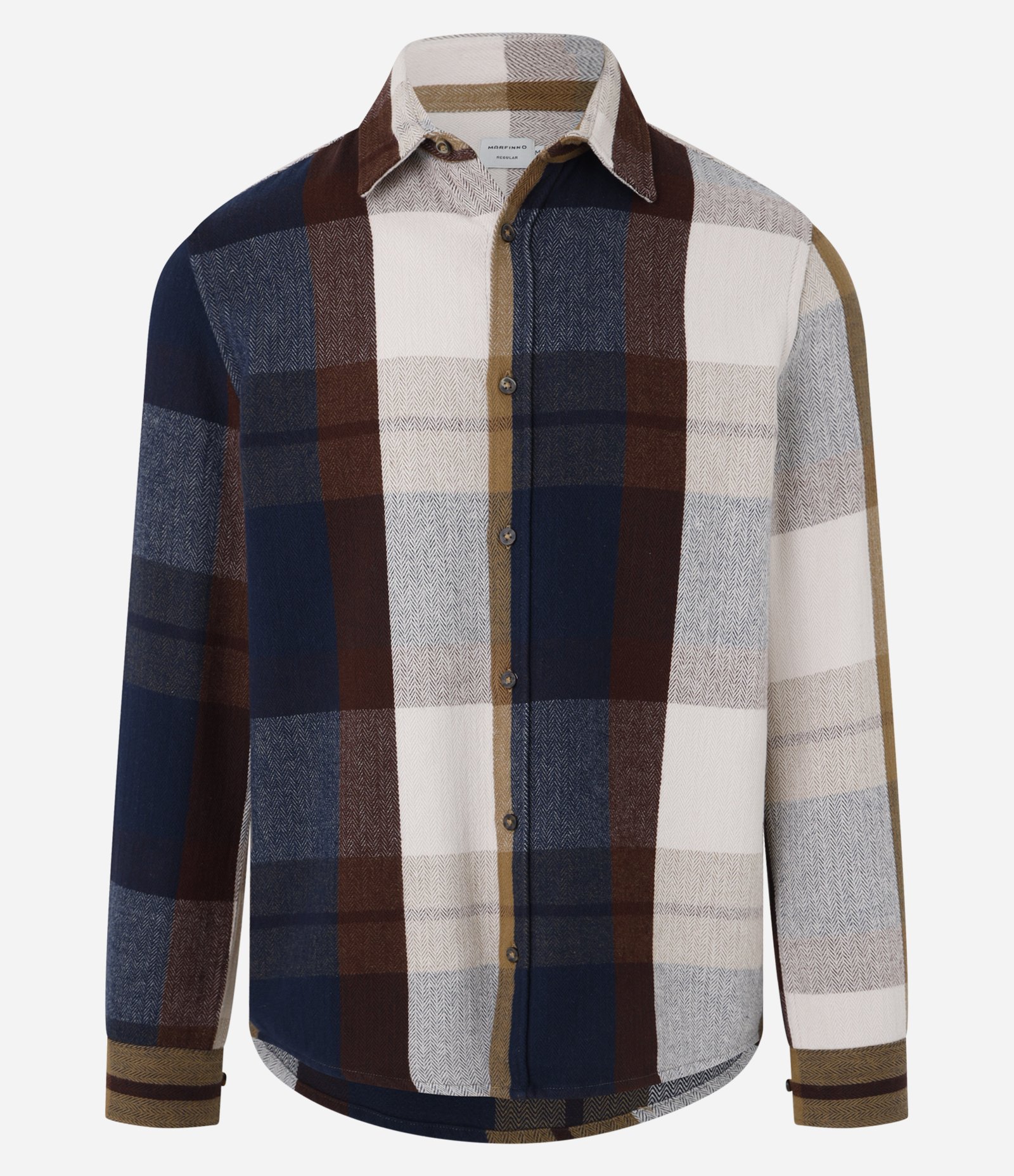 Camisa Regular em Flanela Xadrez Multicores 4