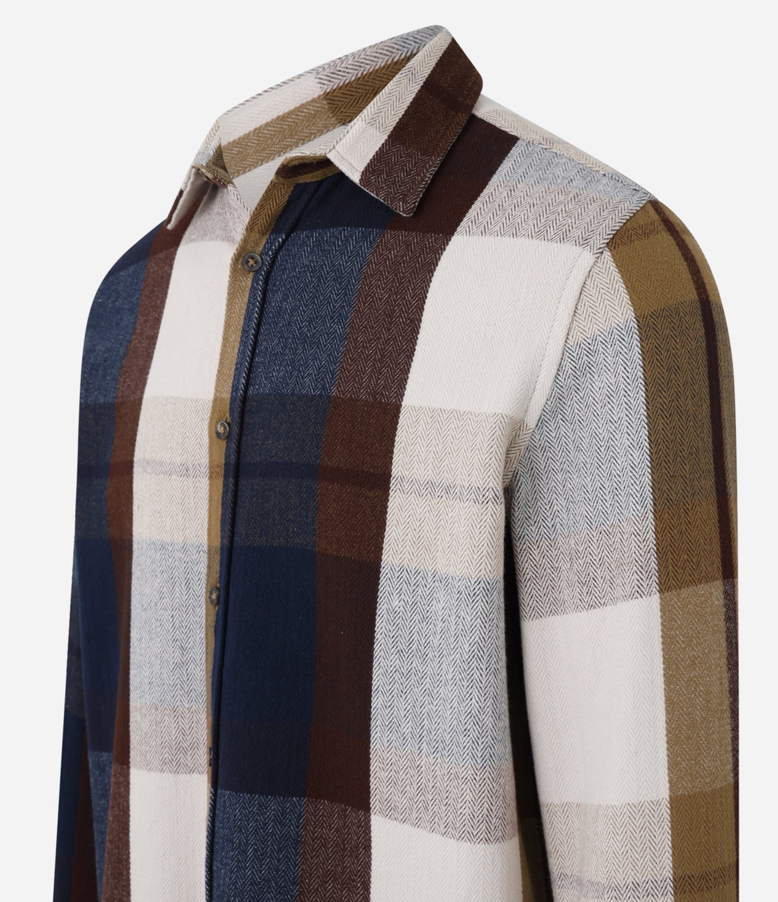 Camisa Regular em Flanela Xadrez Multicores 5