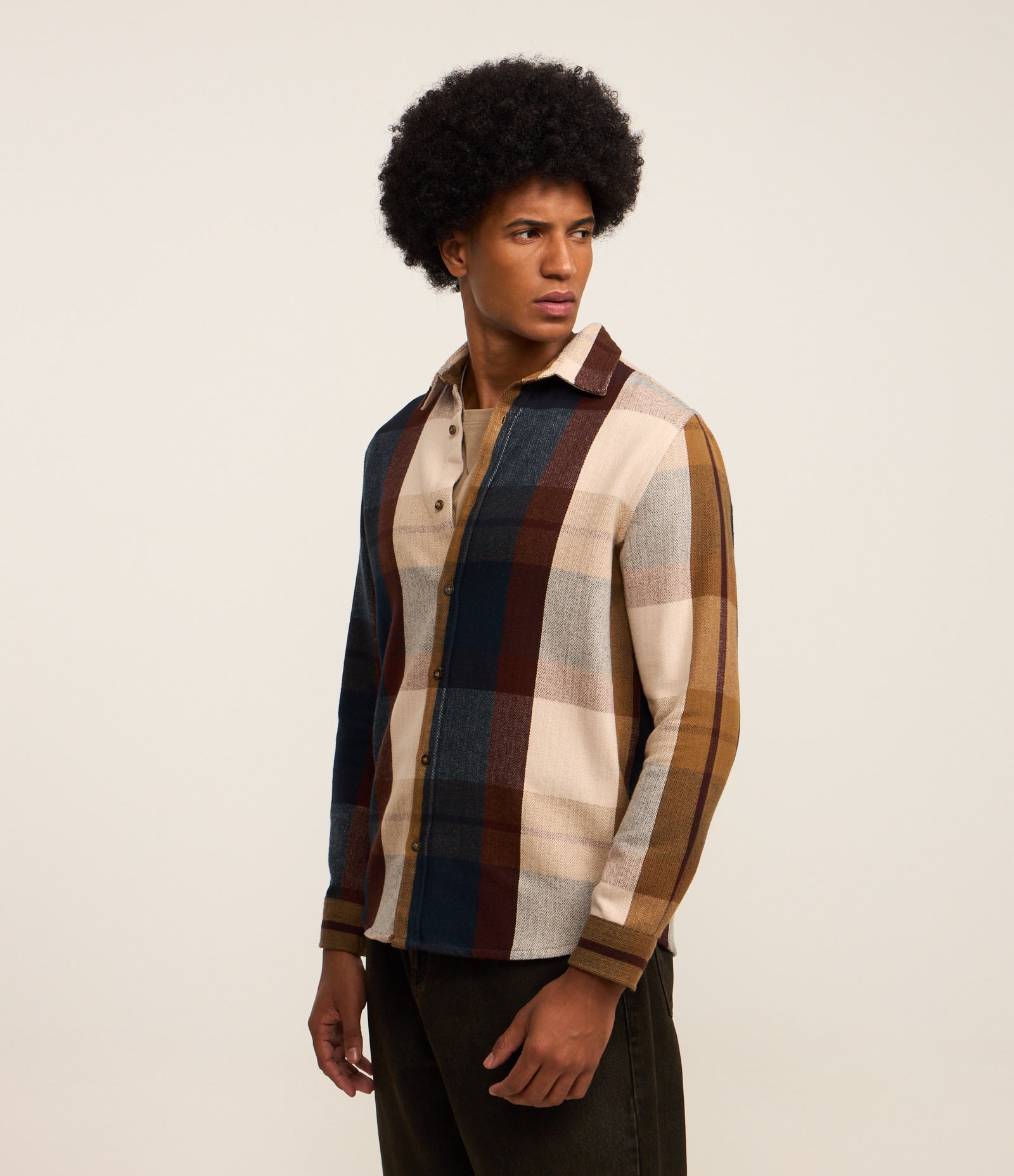 Camisa Regular em Flanela Xadrez Multicores 1