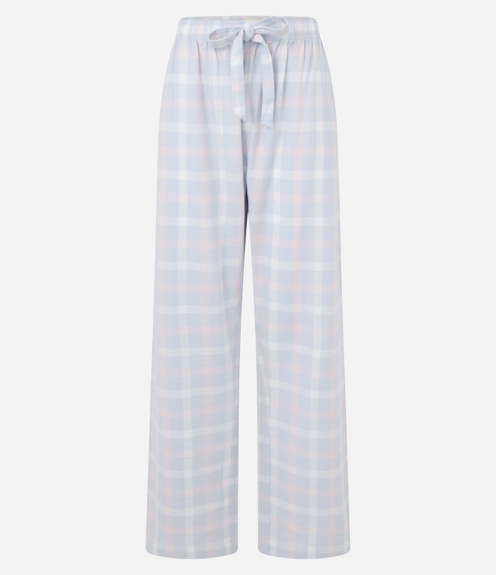 Calça de Pijama em Flanela Xadrez Azul 5