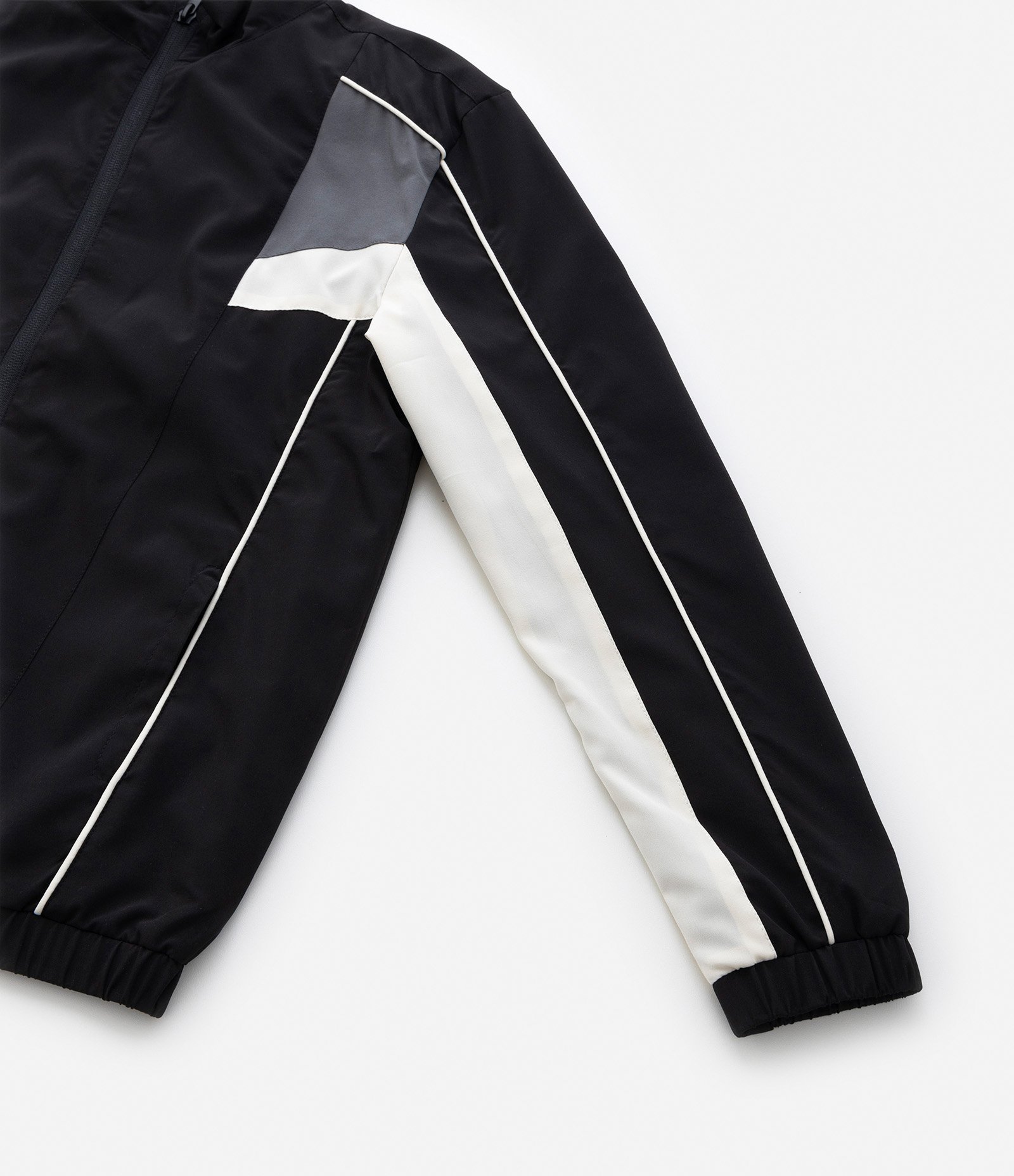 Jaqueta Quebra- Vento Infantil com Recortes - Tam 5 a 14 Anos Preto 5