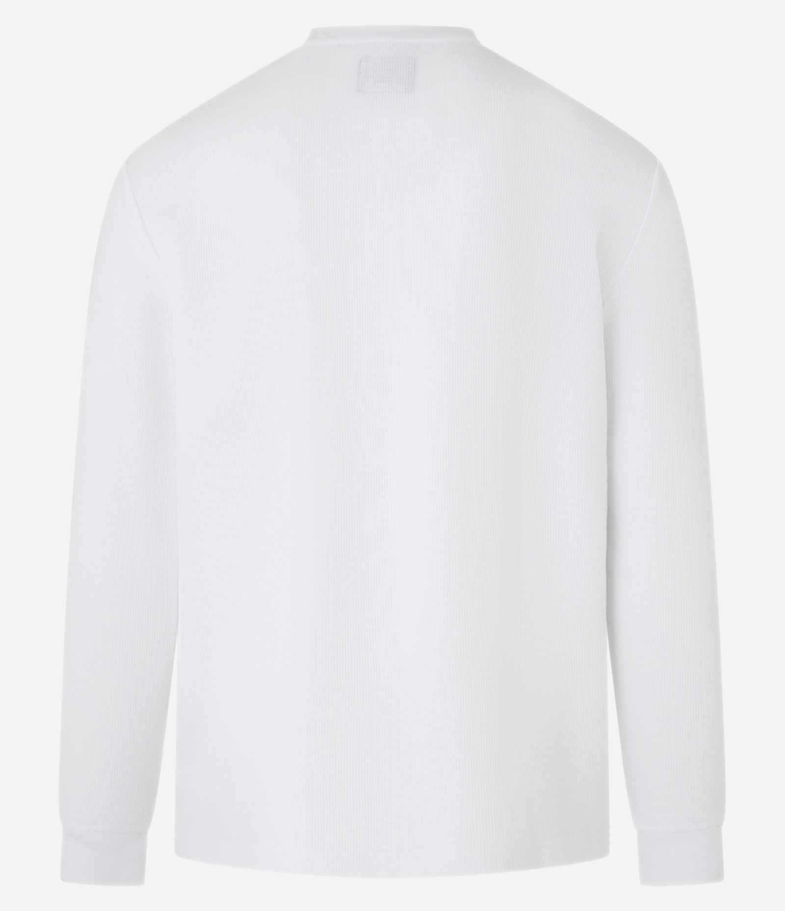Camiseta Regular em Algodão com Textura Branco 7
