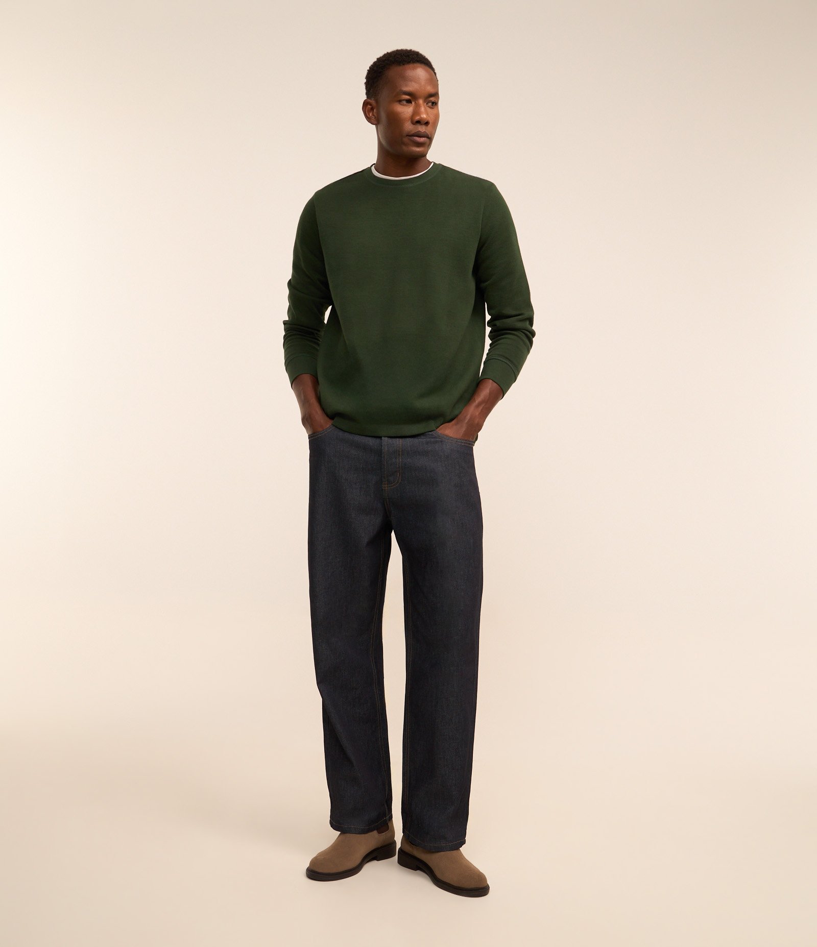 Blusão em Algodão com Punho Ajustado Verde 2