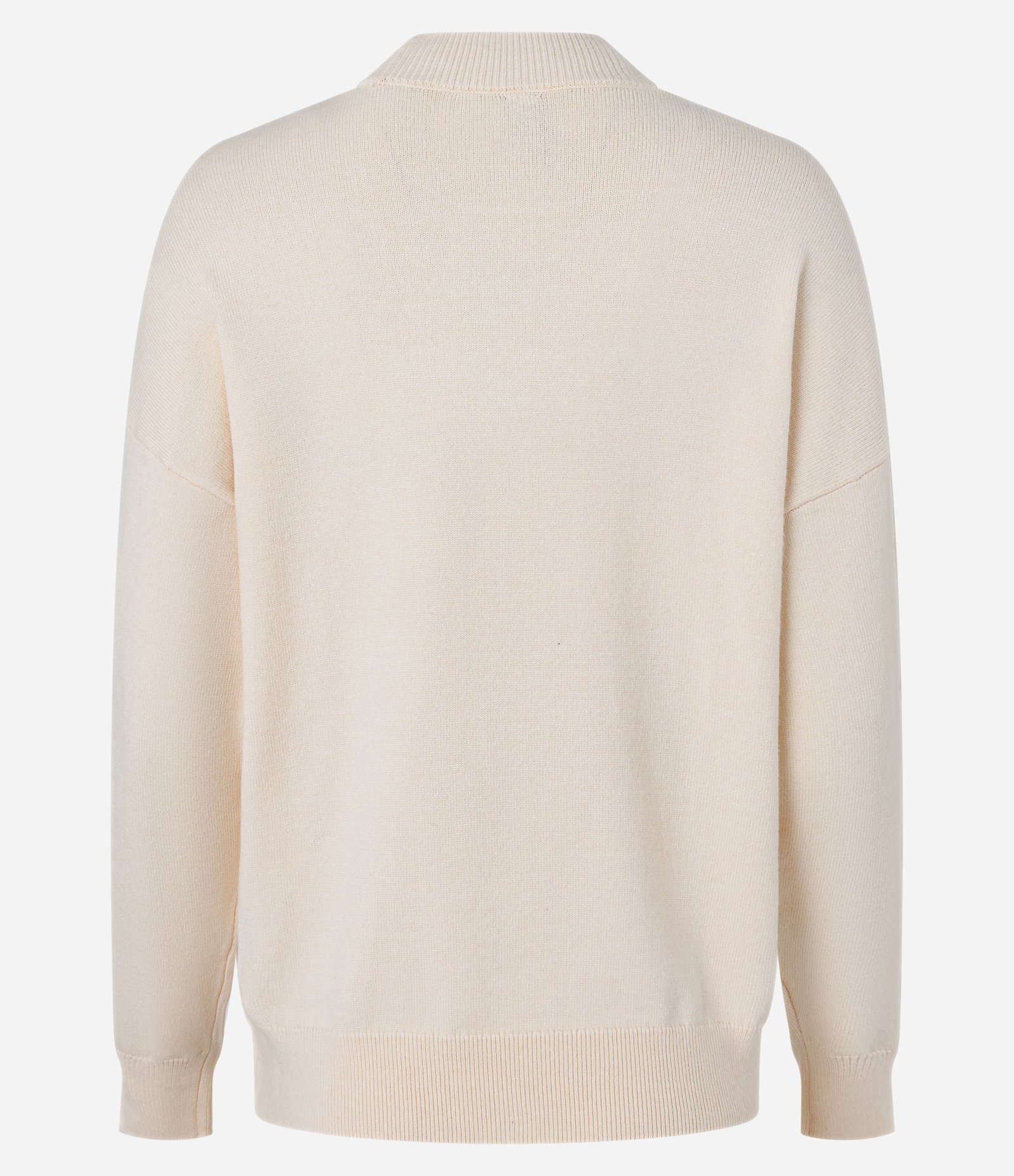 Suéter em Tricô com Coração e Lettering Je T'Aime Bege Creme 6