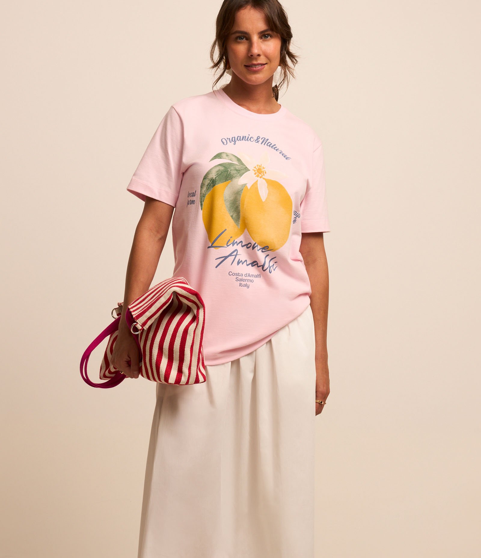 Saia Evasê Midi em Tricoline com Cós Largo e Lastex Branco 2