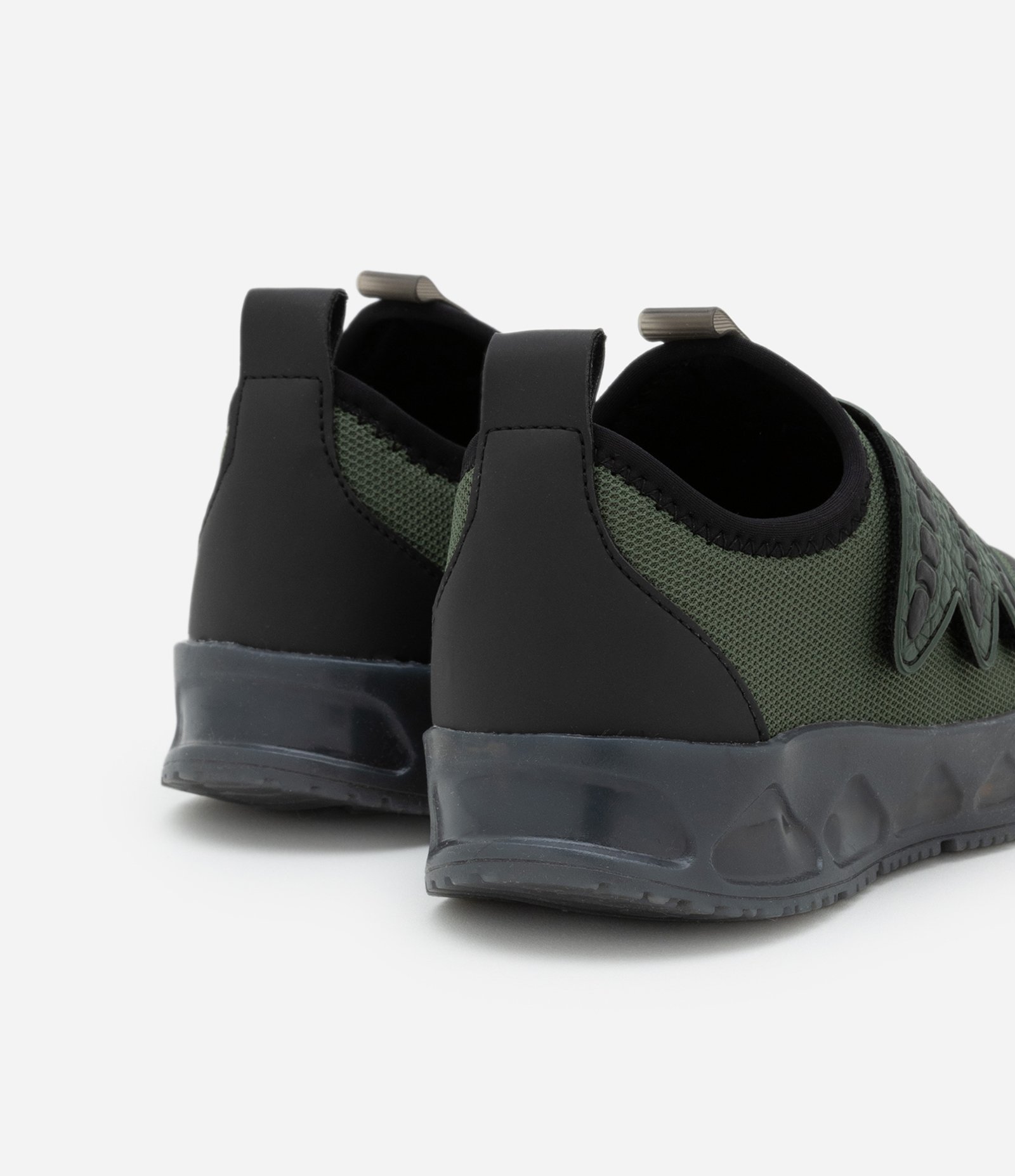 Tênis Infantil Calce Fácil com Sola LED e Estampa Pata de Dino - Tam 20 a 28 Verde 3