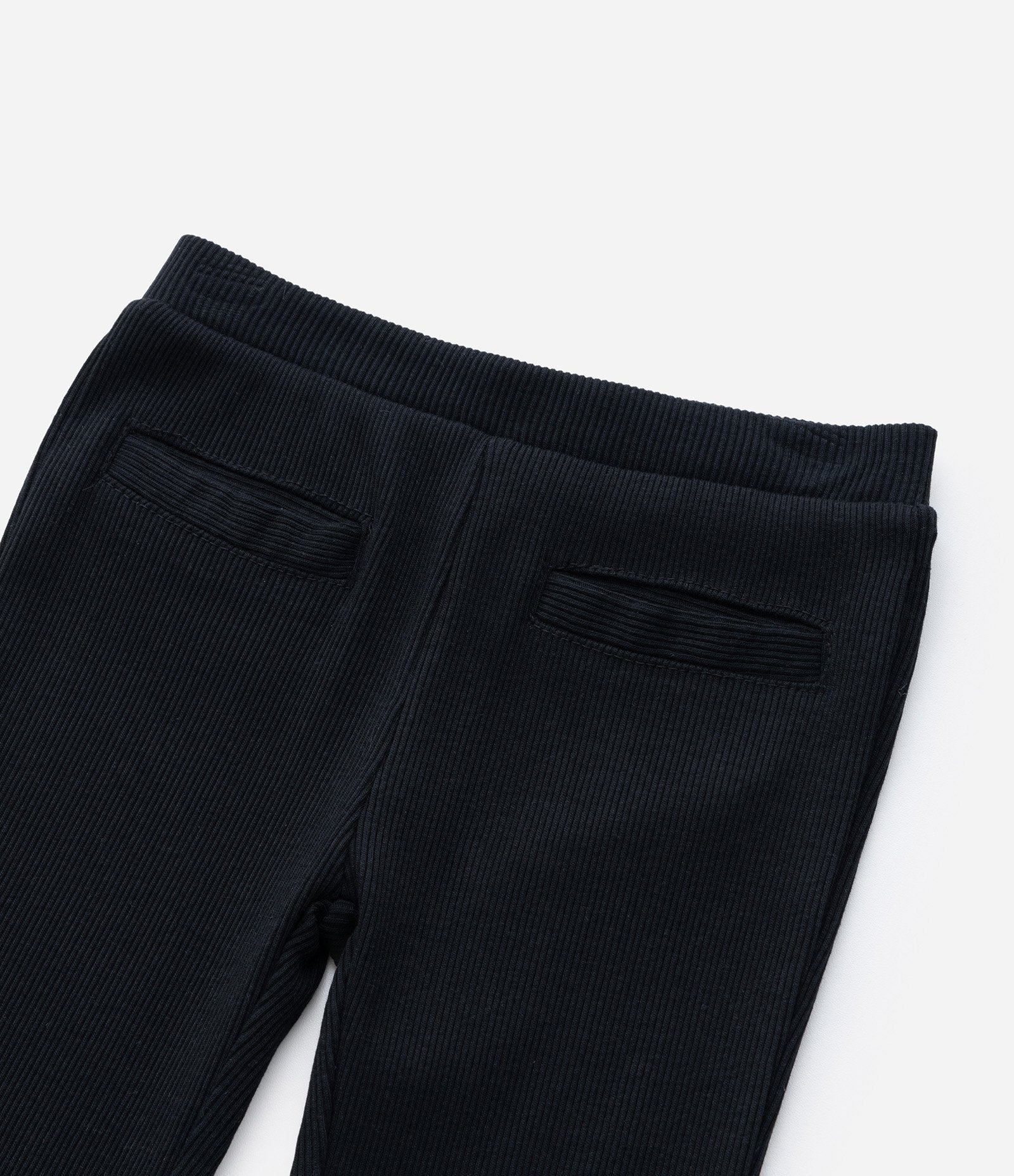 Calça Flare Infantil Canelada - Tam 1 a 5 Anos Preto 5