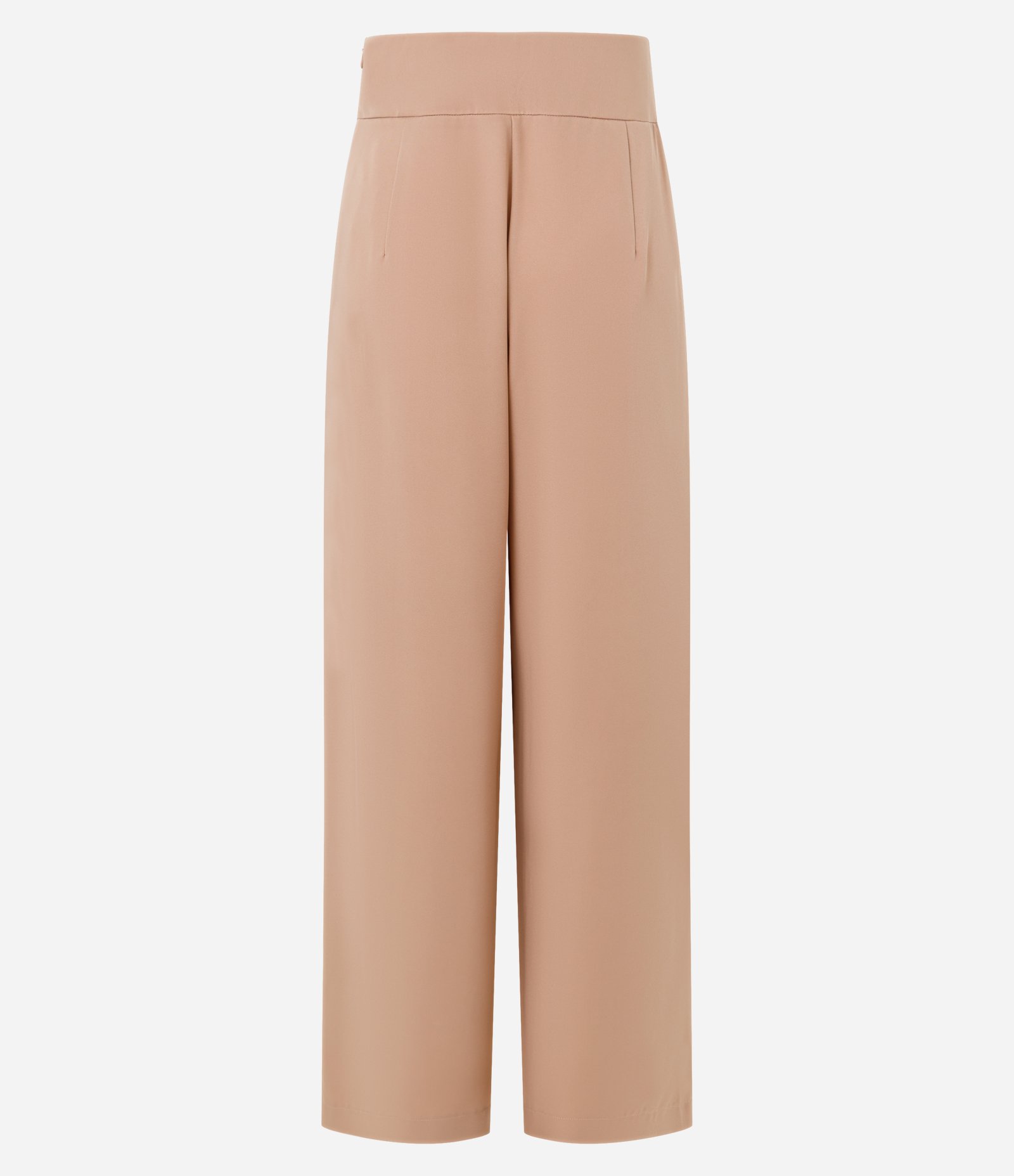 Calça Pantalona em Crepe com Pences 6