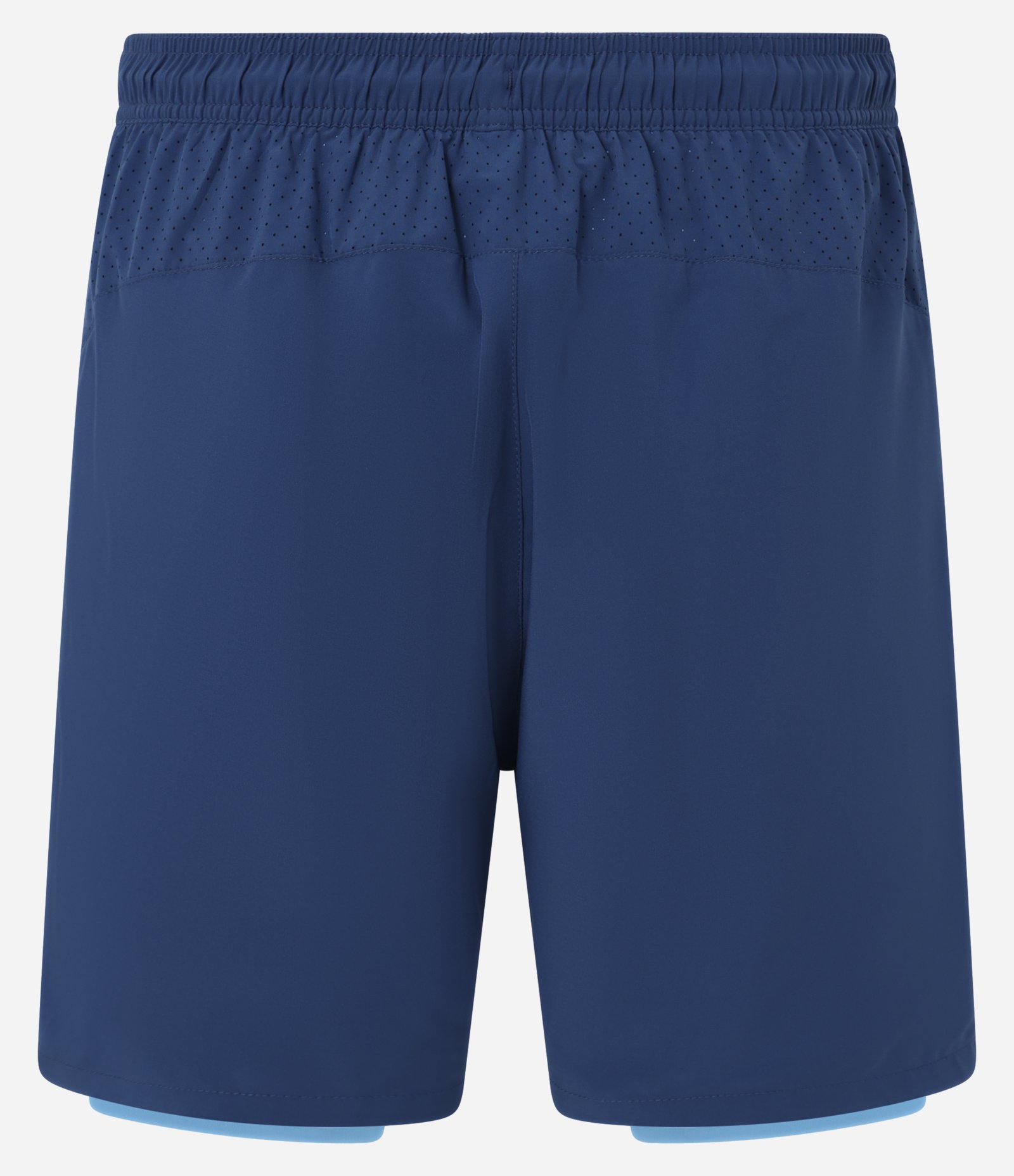 Bermuda Esportiva com Short de Compressão Azul 9