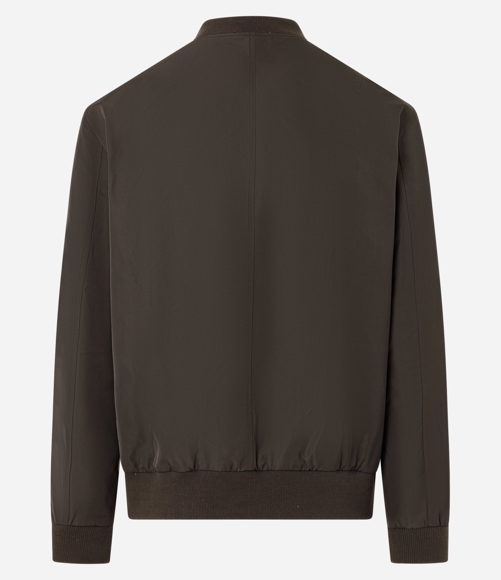 Jaqueta Bomber Aberta com Zíper Marrom 8