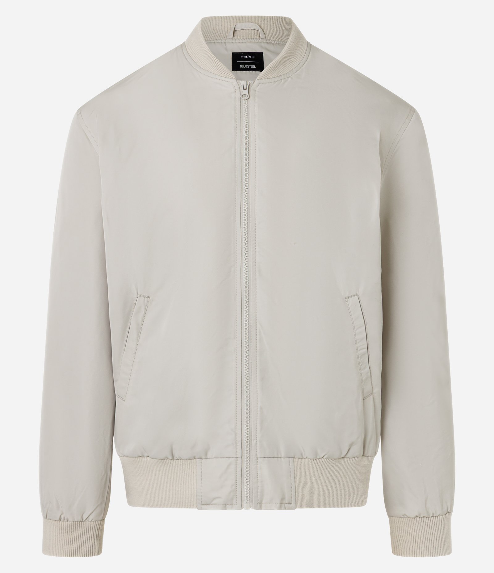 Jaqueta Bomber Aberta com Zíper Branco 6