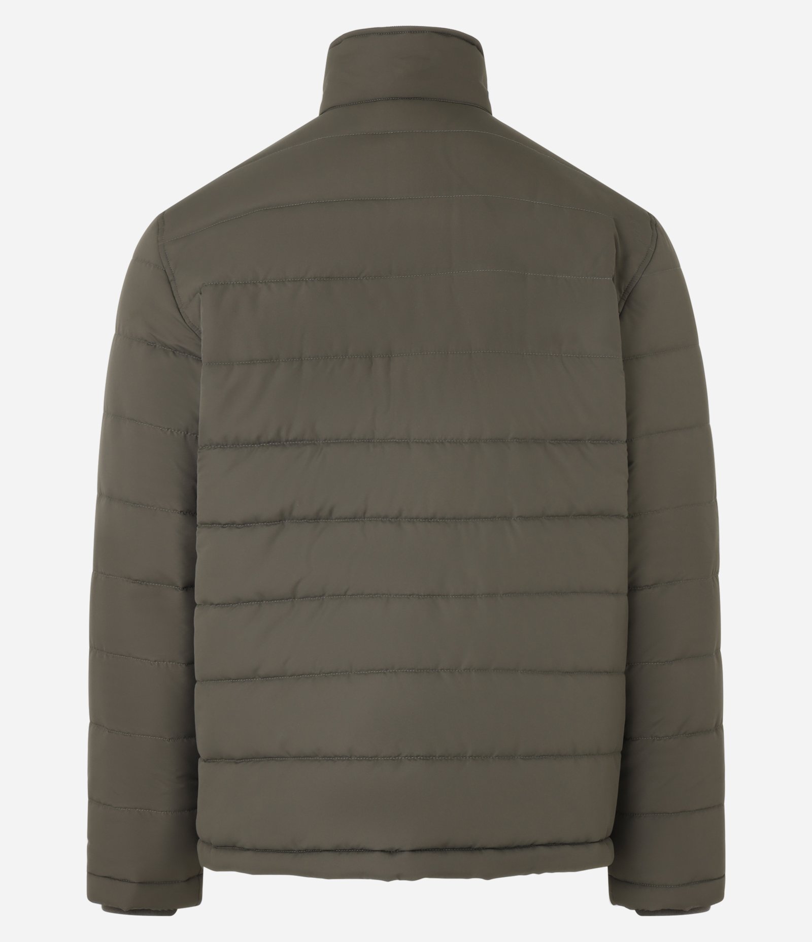 Jaqueta Puffer com Gola Alta Aveludada e Bolso Cargo Marrom 8