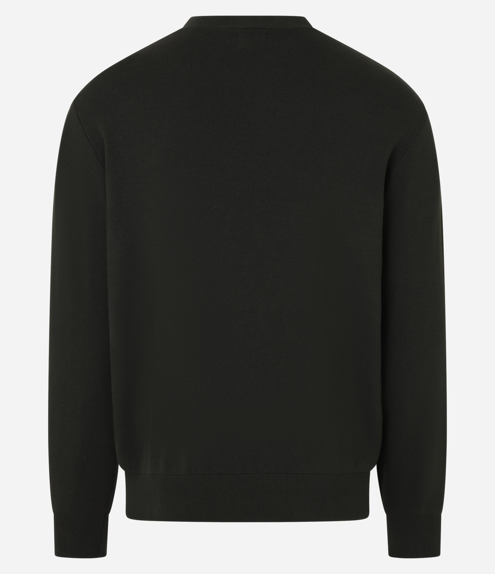 Suéter Regular em Tricô com Listras Contrastantes Verde 3