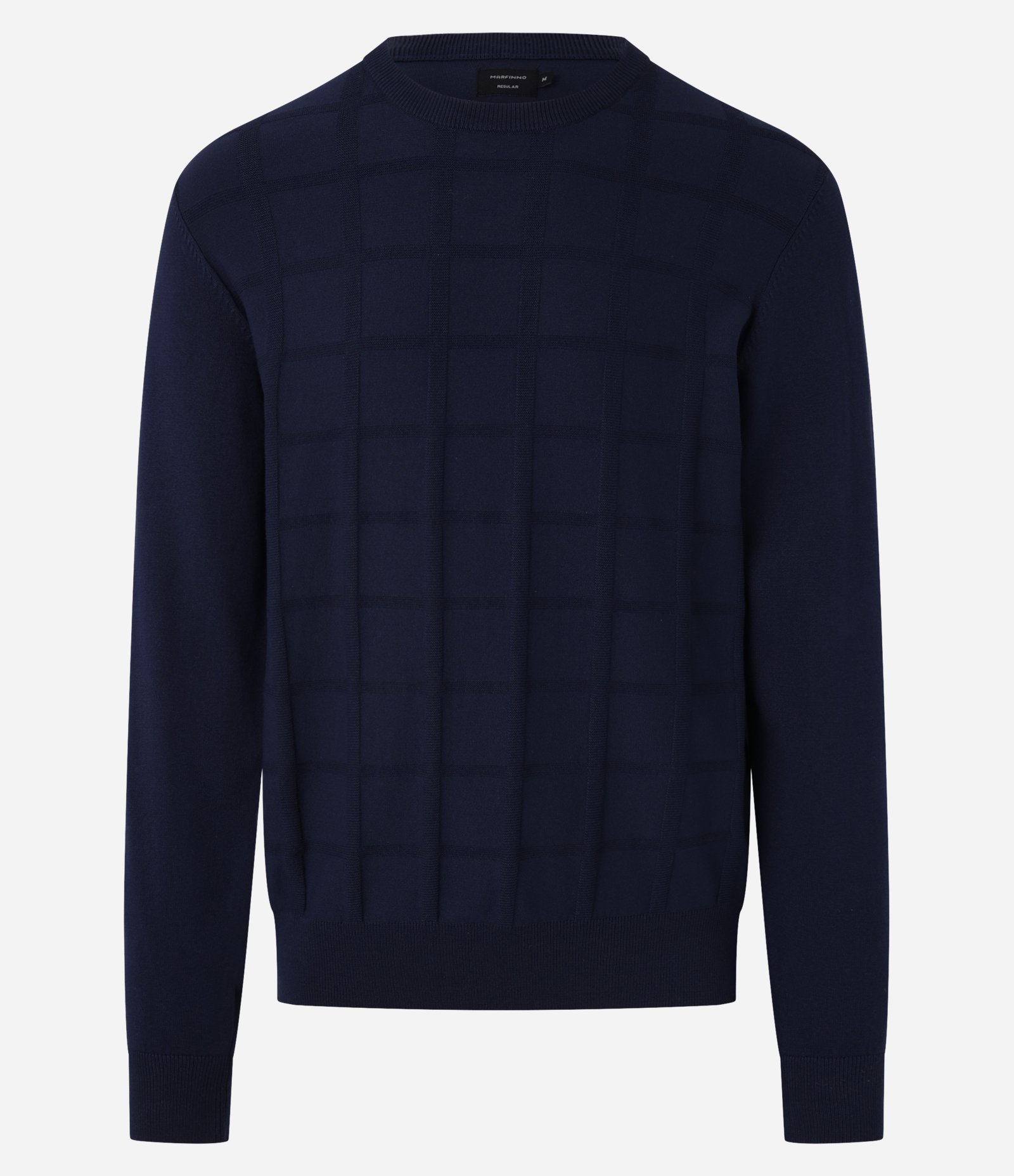 Suéter em Tricô com Textura Quadriculada 1