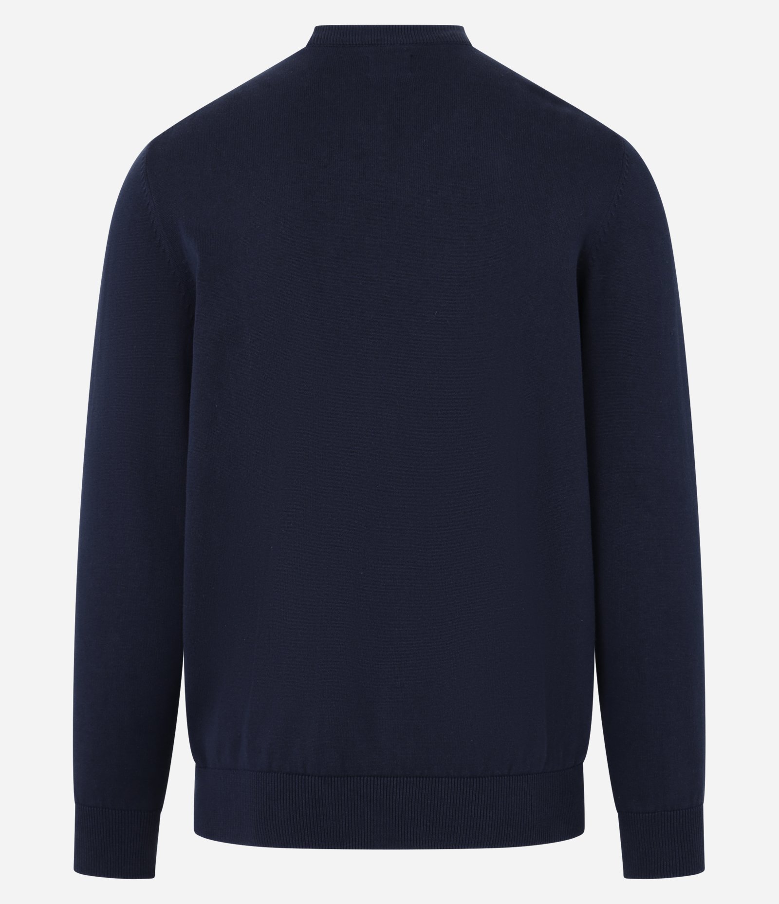 Suéter em Tricô com Textura em Listras Azul Marinho 9