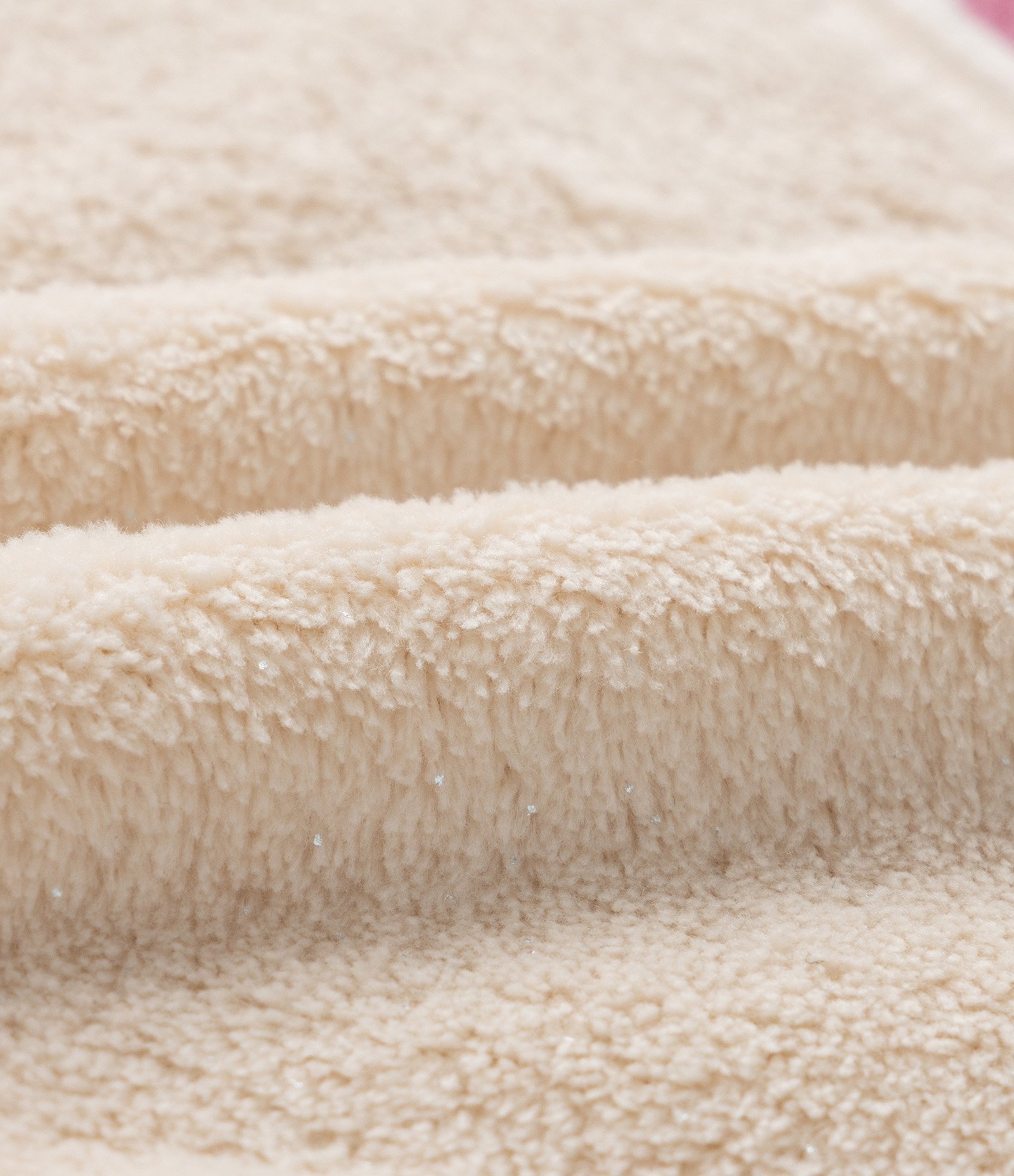 Casaco Infantil em Fleece com Bordado Gatinho - Tam 1 a 5 Anos Bege 3