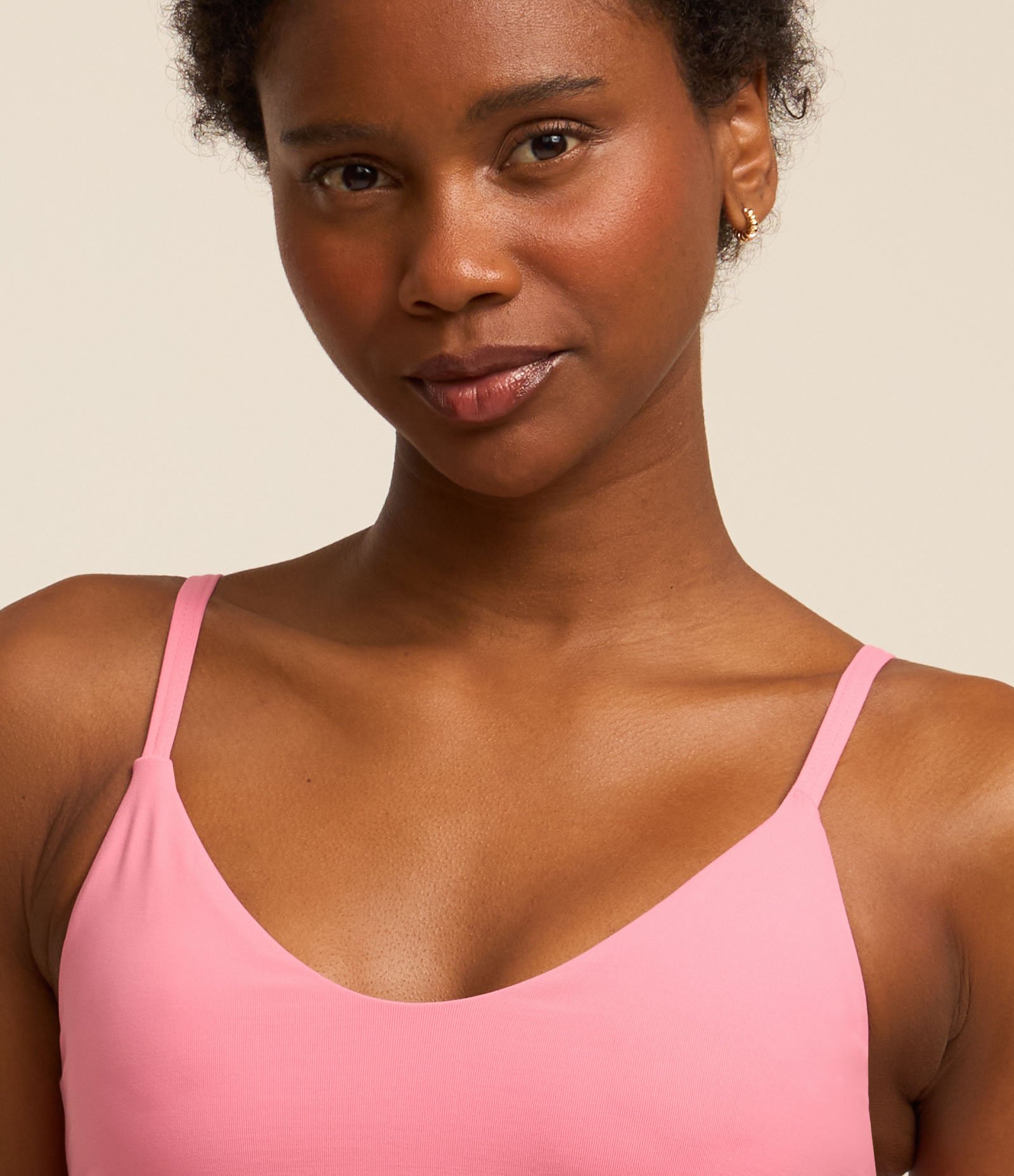 Top Esportivo em Poliamida com Bojo Rosa Coral 3