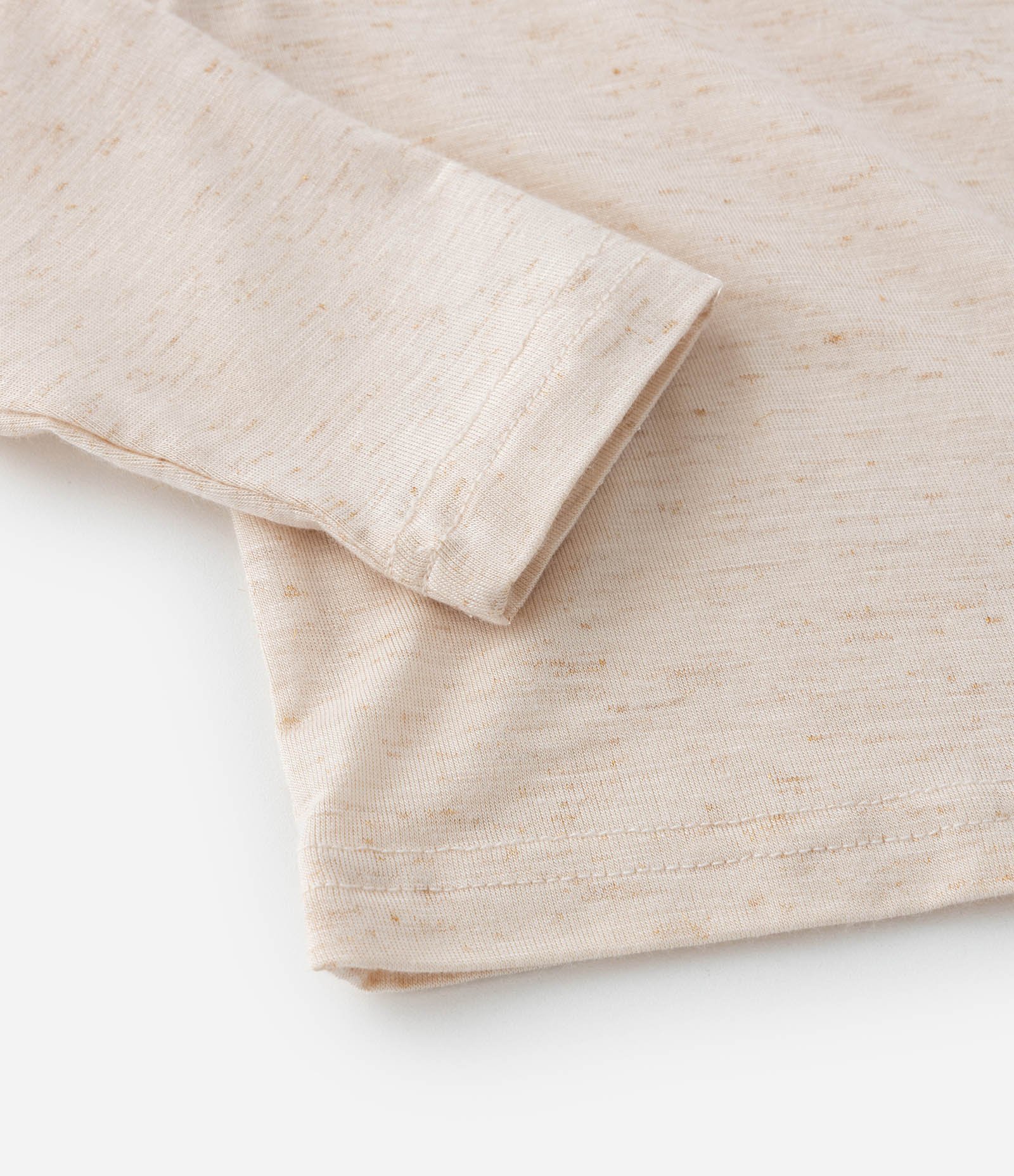 Blusa Infantil com Manga Bufante e Gola Alta - Tam 1 a 5 Anos Bege 4