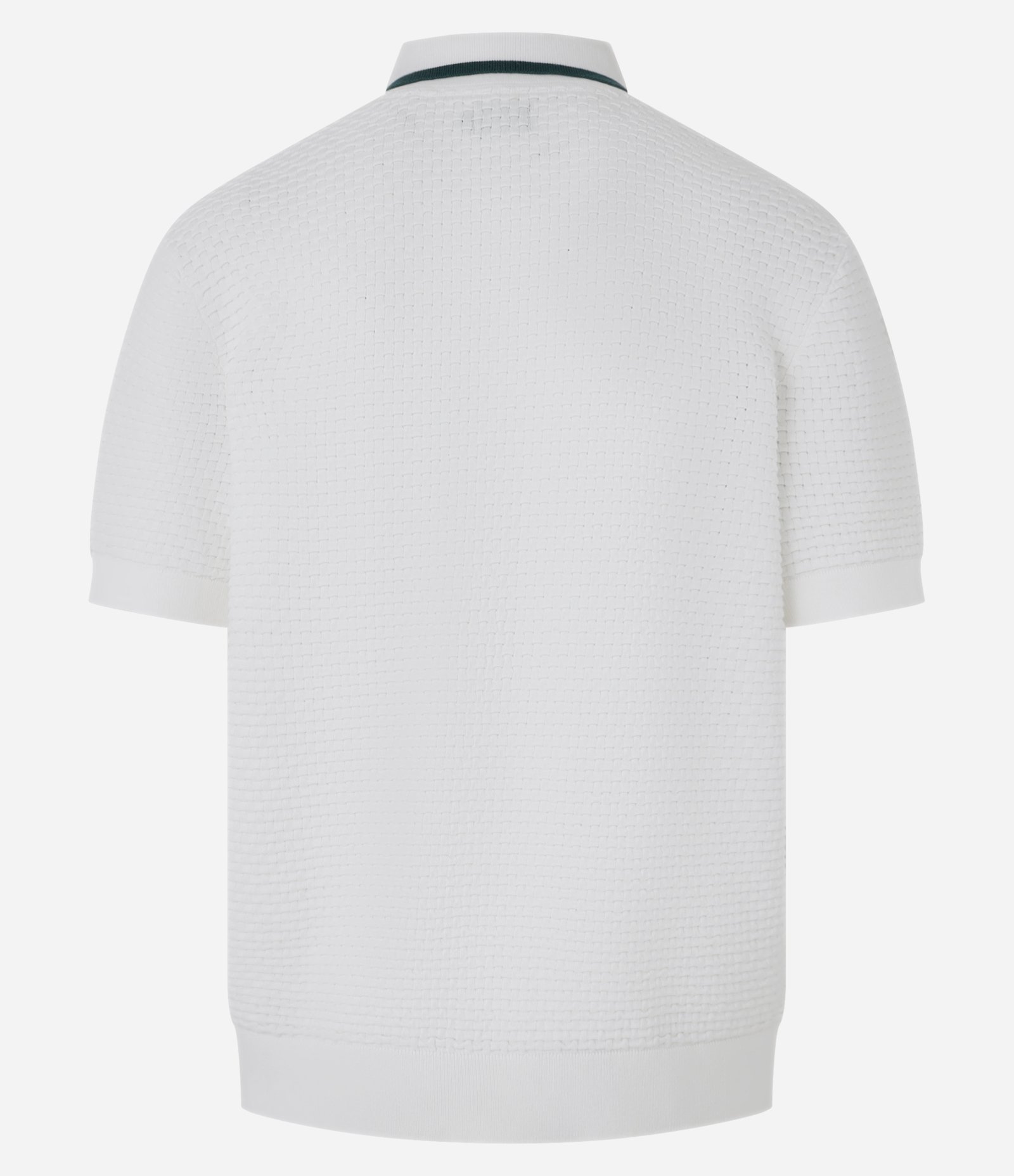 Camisa Polo Boxy em Algodão com Gola Contrastante Branco 3