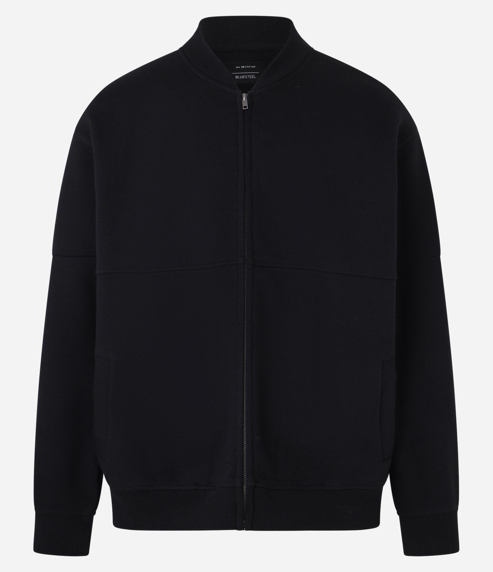 Jaqueta Bomber em Moletom com Zíper 5