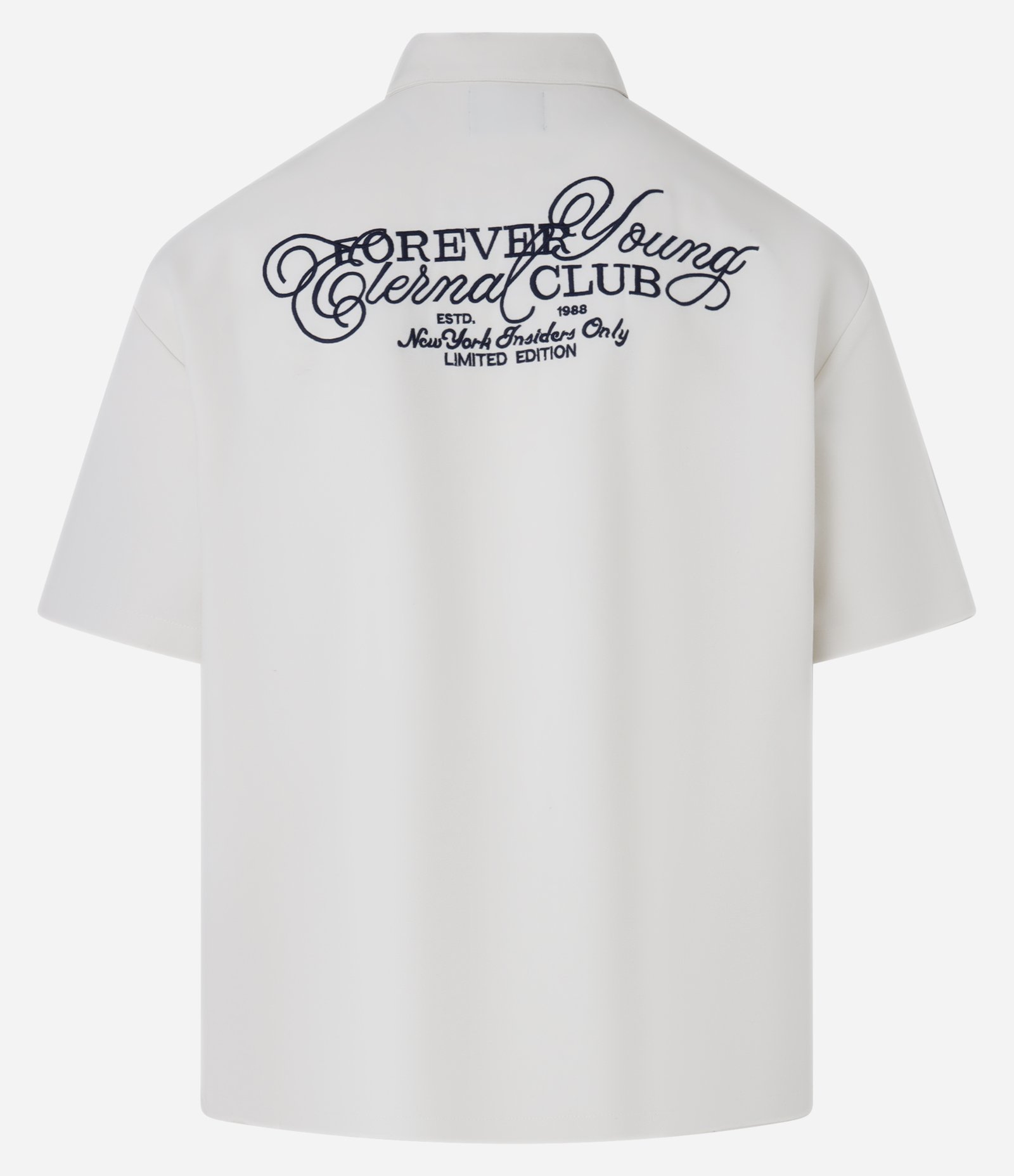 Camisa Boxy em Viscose com Bordado no Peito e Costas Branco 10