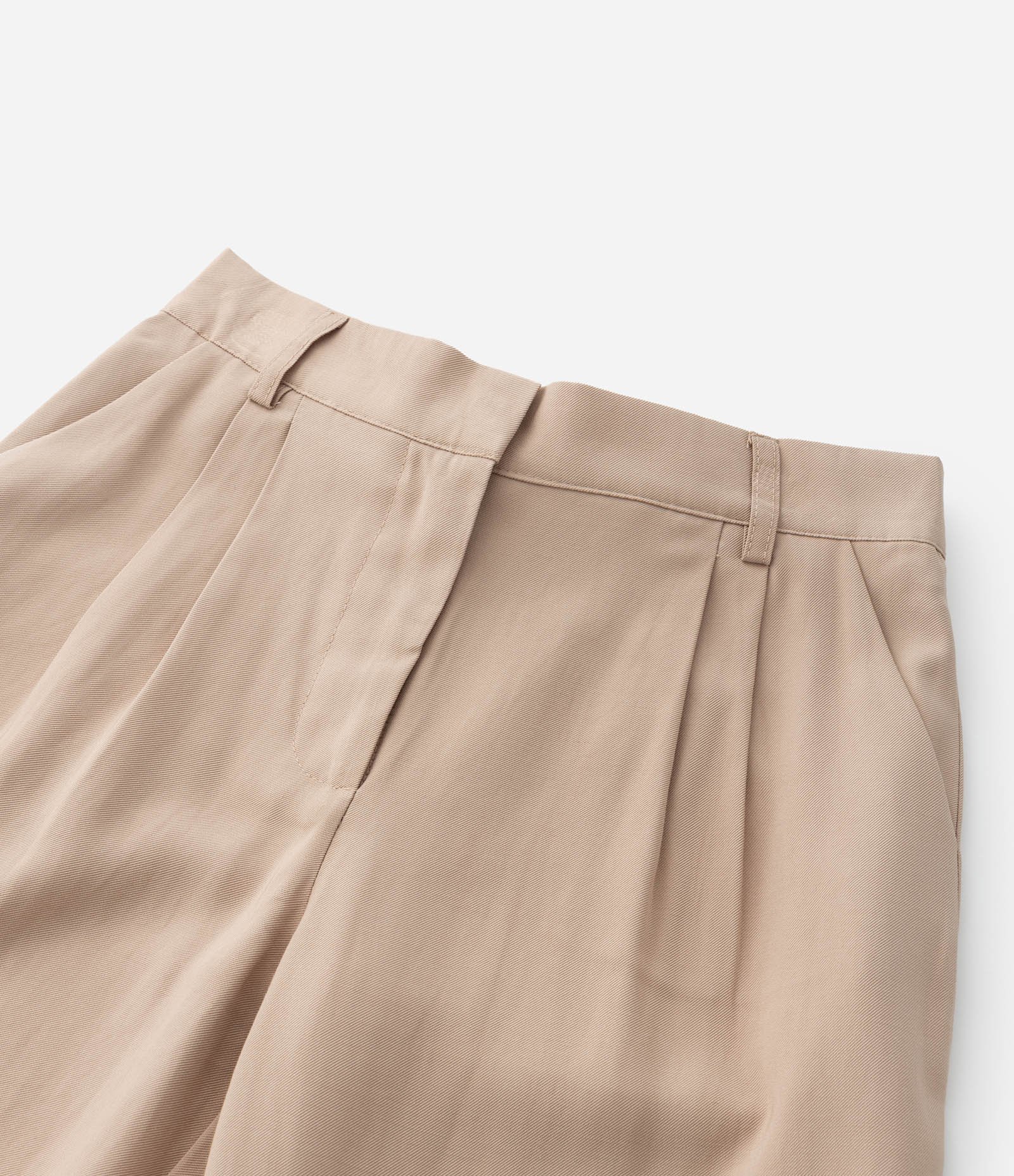 Calça Wide Leg Infantil em Alfaiataria com Pregas - Tam 5 a 14 Anos Bege 5