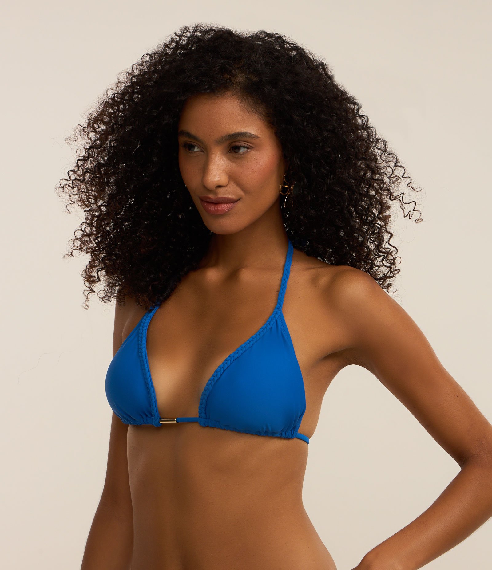 Biquíni Top Cortininha em Poliamida com Alças Trançadas 4