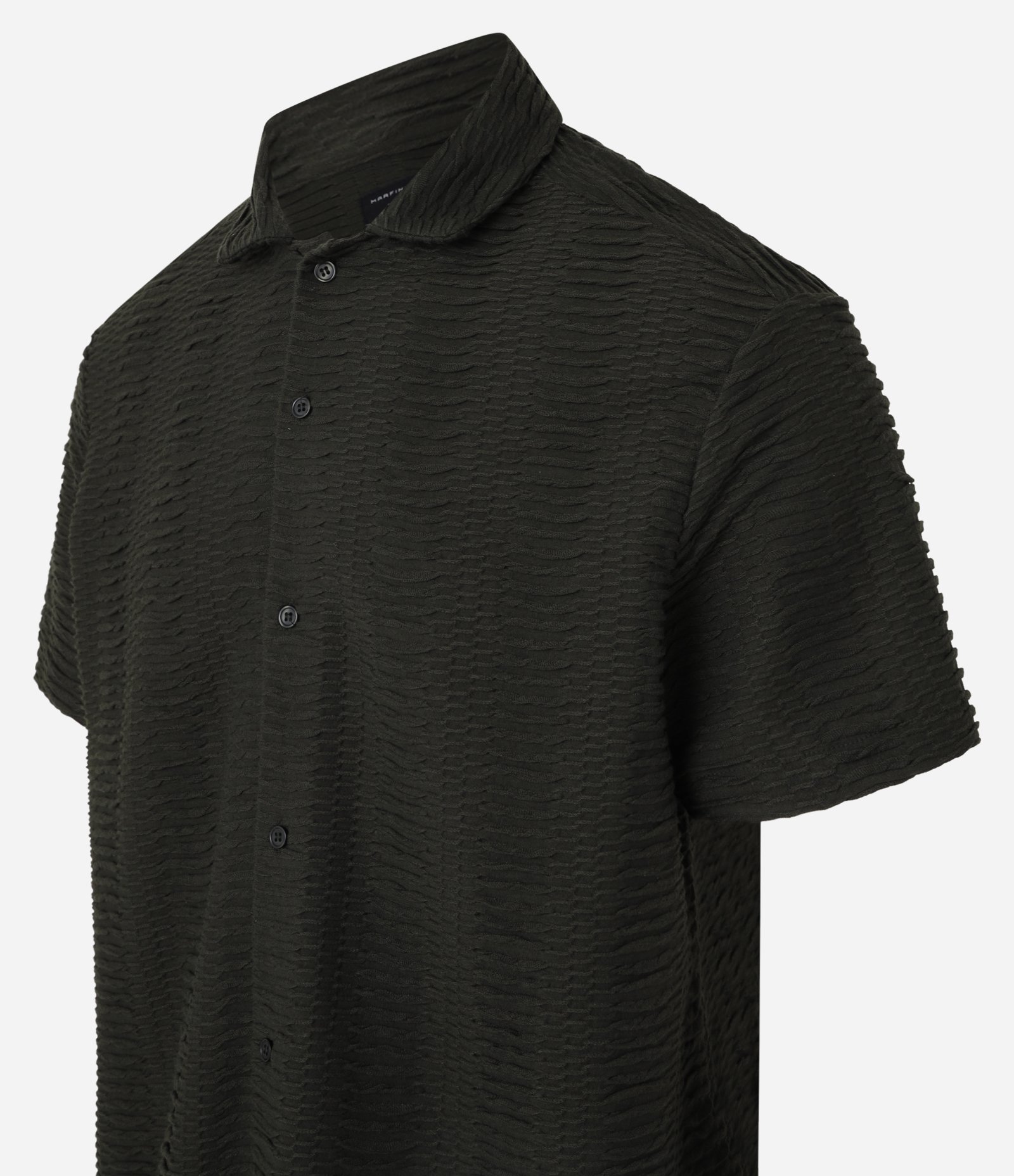 Camisa Boxy com Textura Enrugada Cinza 7