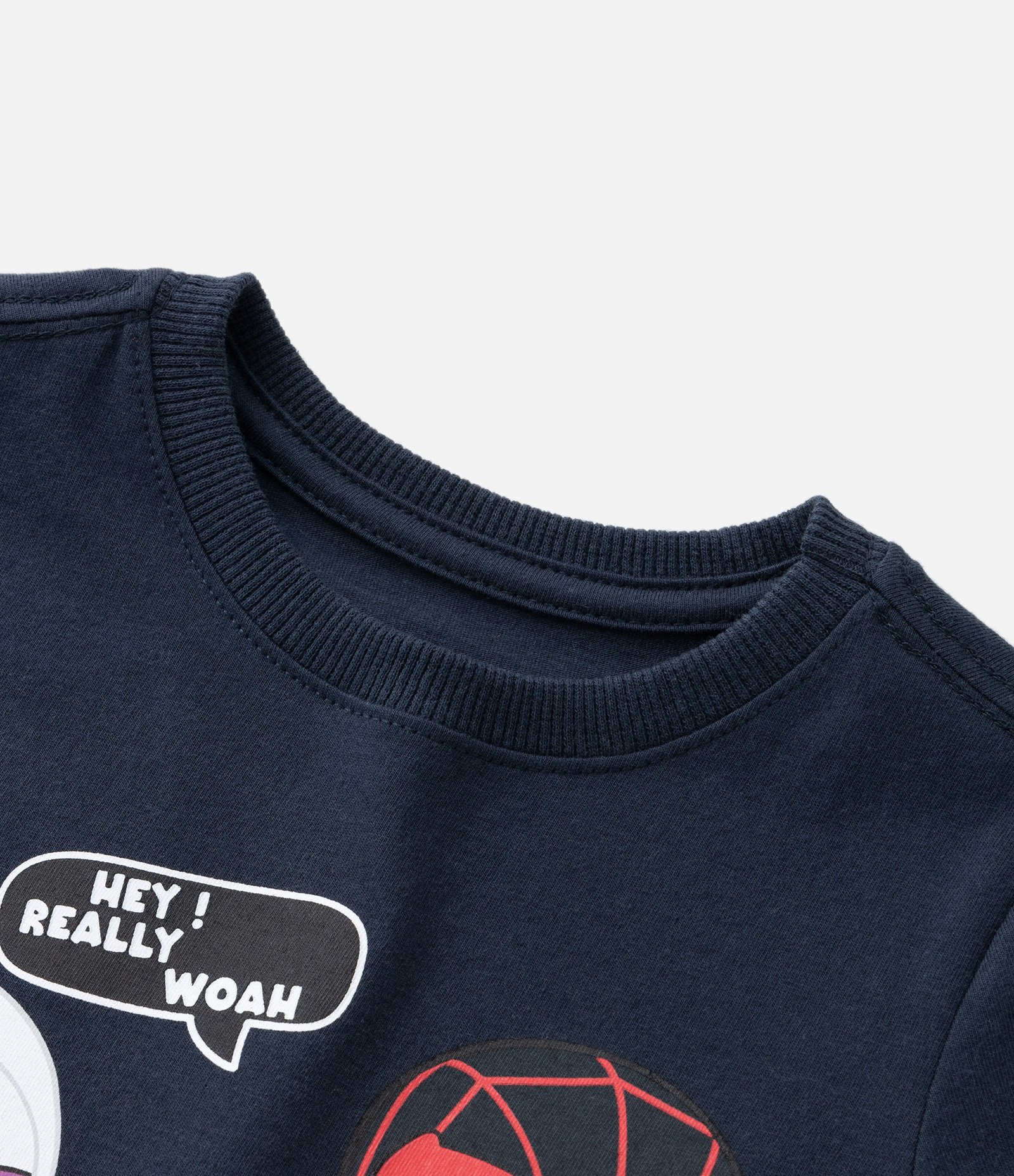 Camiseta Comfort Infantil com Estampa Spidey Brilha no Escuro - Tam 2 a 5 Anos Azul 5