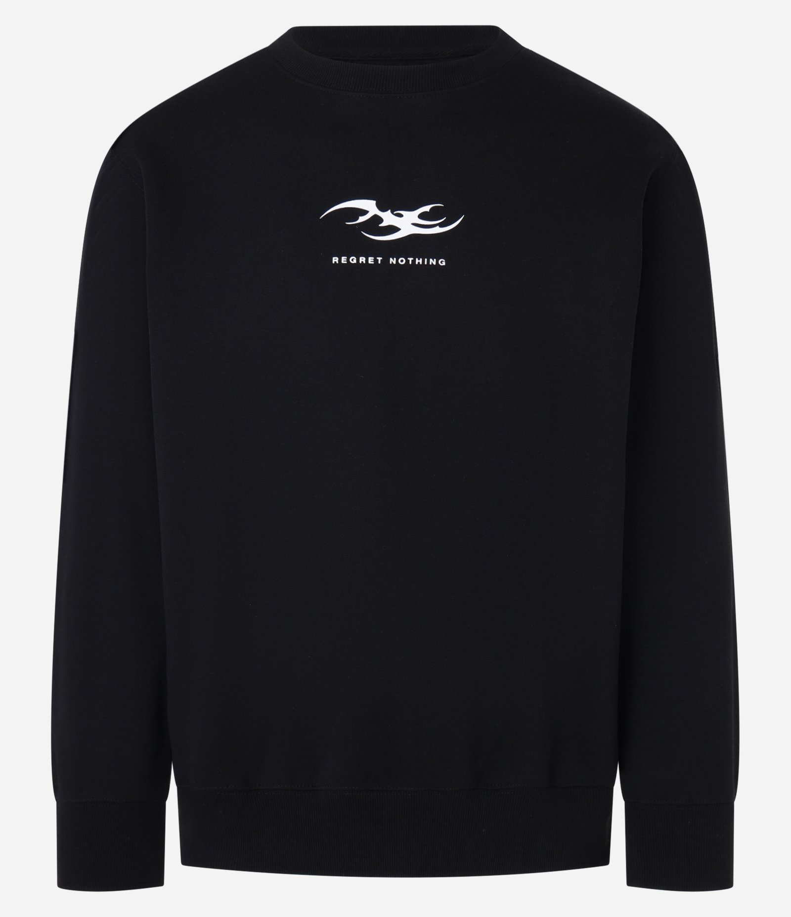 Casaco Comfort em Fleece com Estampa Localizada Preto 1