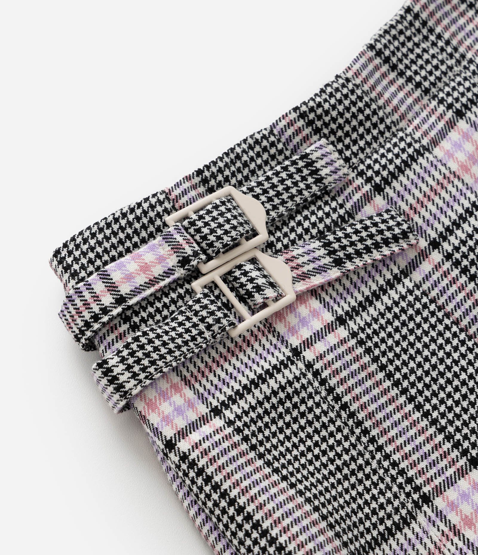 Short Saia Infantil com Cinto Duplo e Fivelas - Tam 1 a 5 Anos Cinza 6