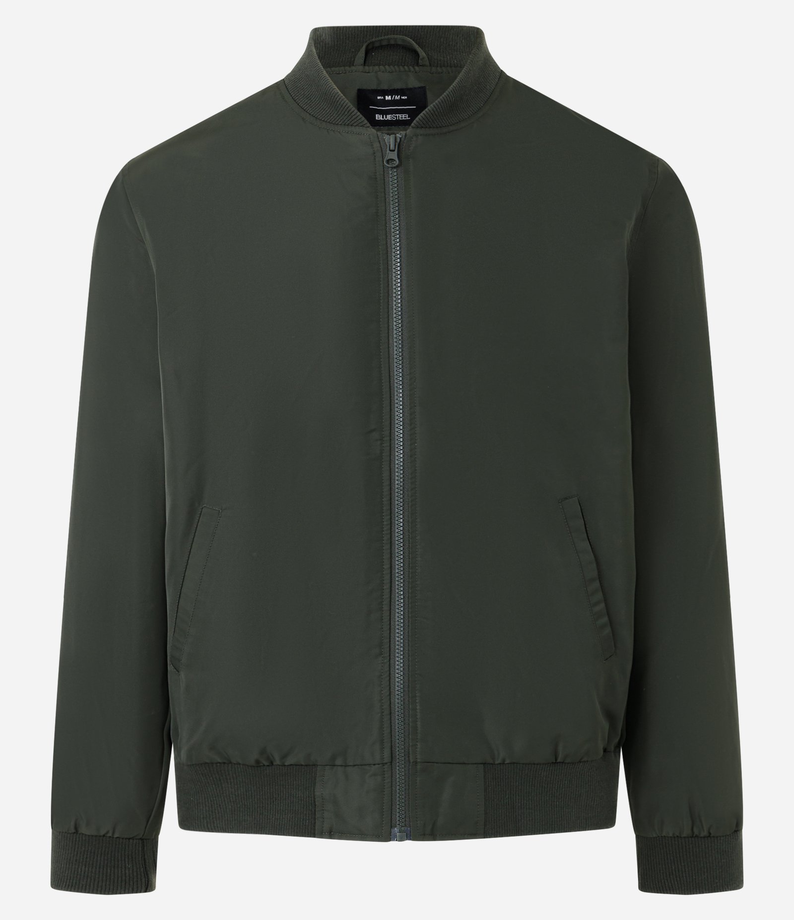 Jaqueta Bomber Aberta com Zíper Verde 6