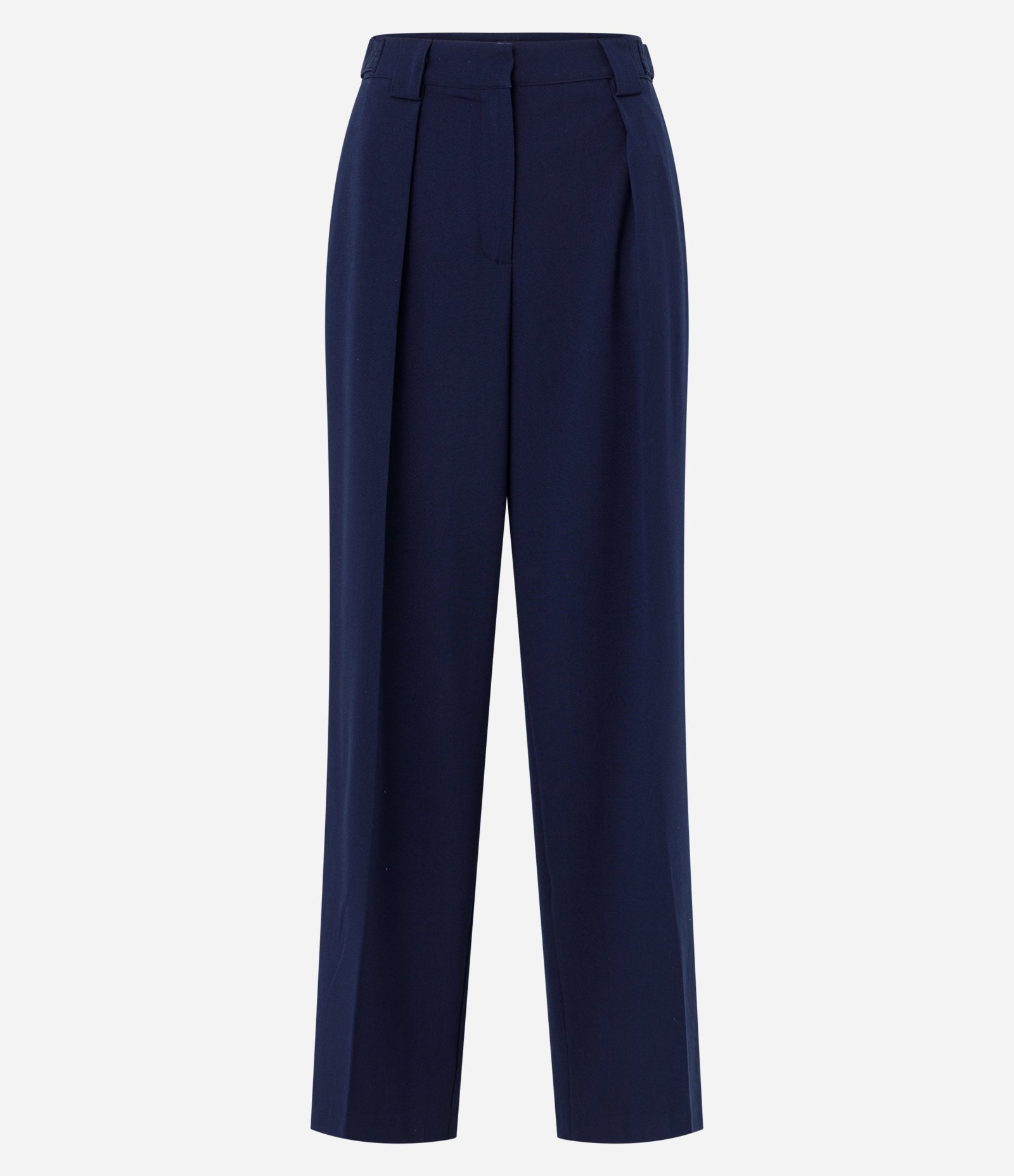 Calça Reta em Alfaiataria com Friso Azul Marinho 5