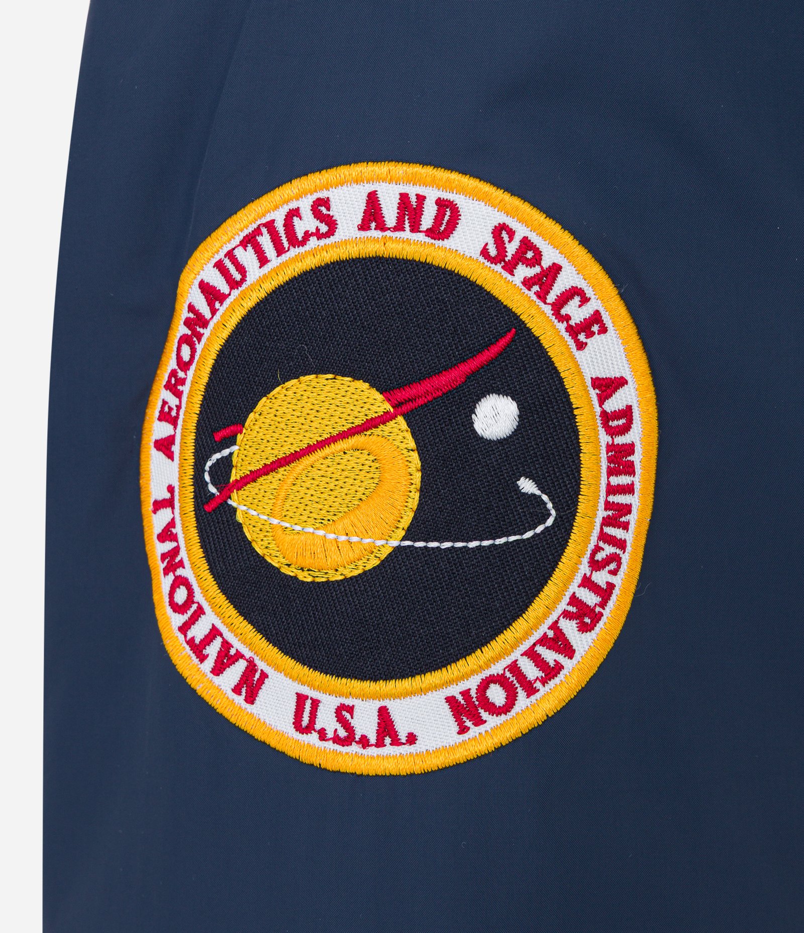 Jaqueta Quebra-Vento com Capuz e Estampa Nasa Azul 10